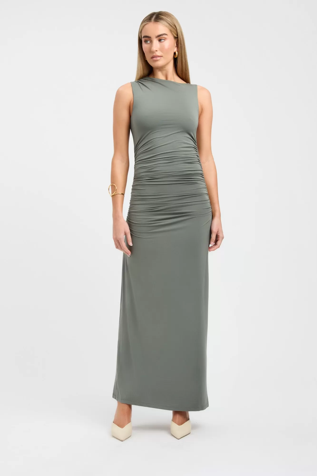 KOOKAÏ Alannah Maxi Dress Agave Green Clearance