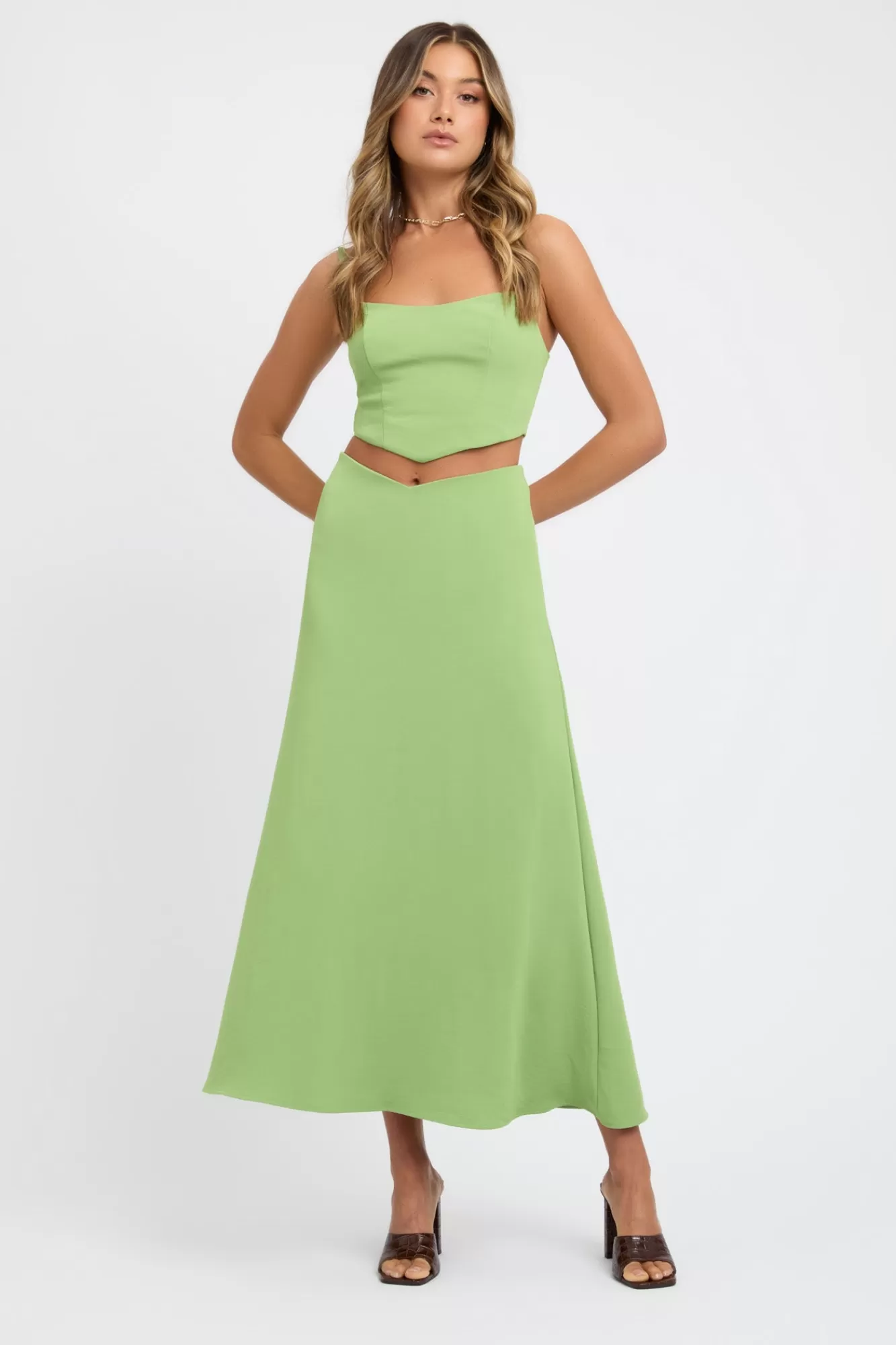 KOOKAÏ Alpha Vee Skirt Daiquiri Green Sale