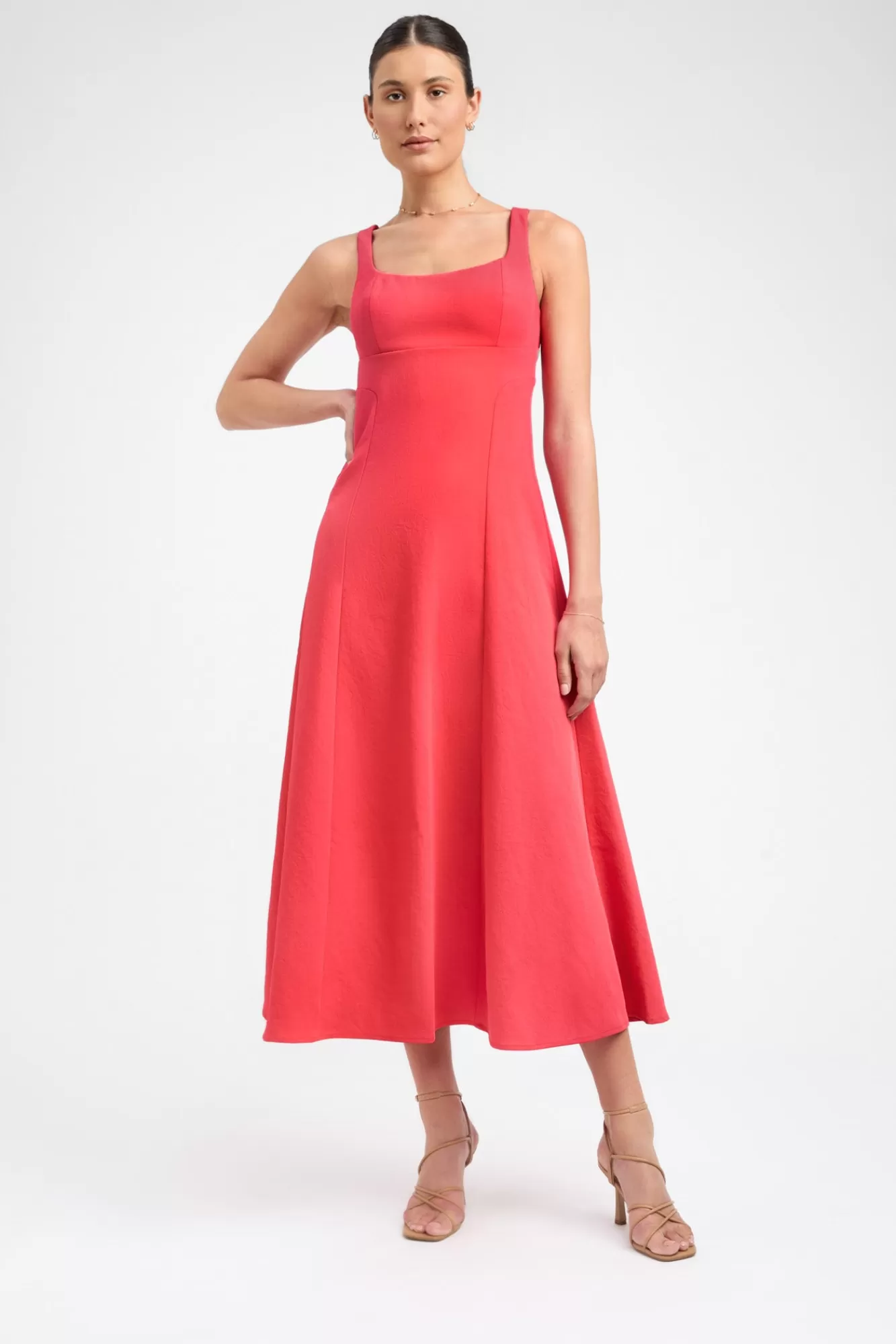 KOOKAÏ Ariel Bodice Dress Tomato Shop