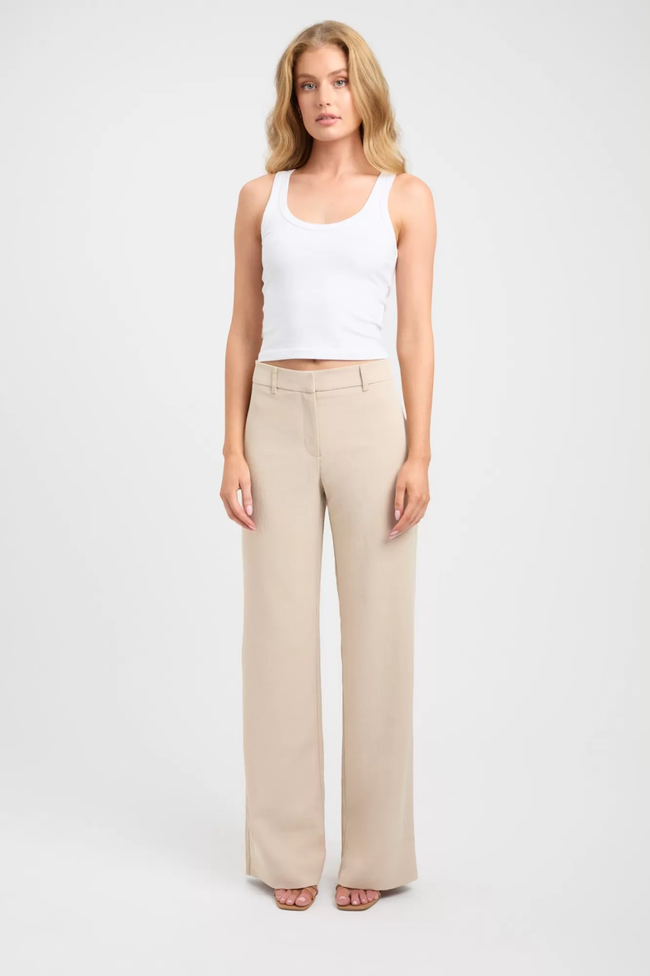 KOOKAÏ Ariel Low Rise Pant Smoke Beige Store