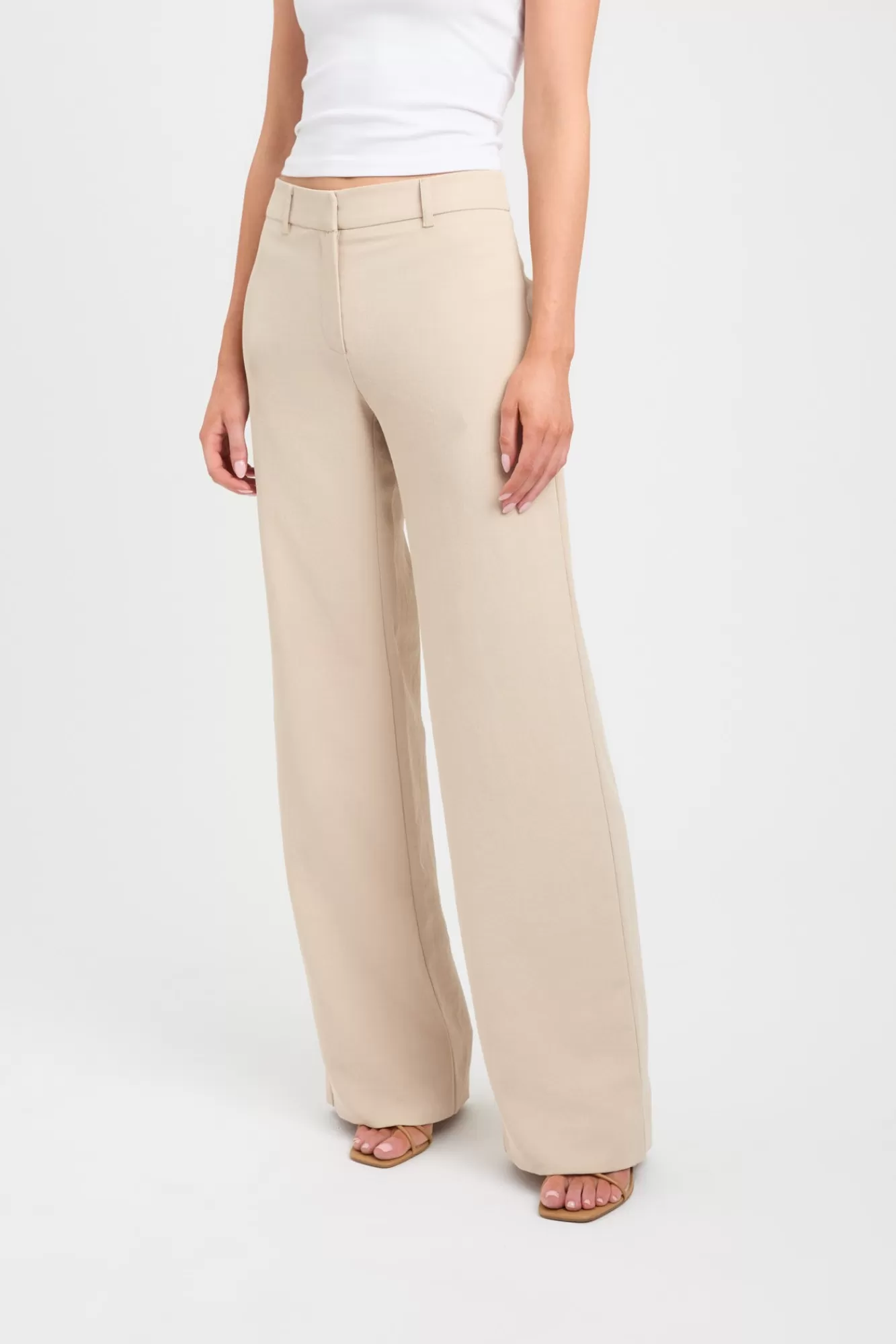 KOOKAÏ Ariel Low Rise Pant Smoke Beige Store