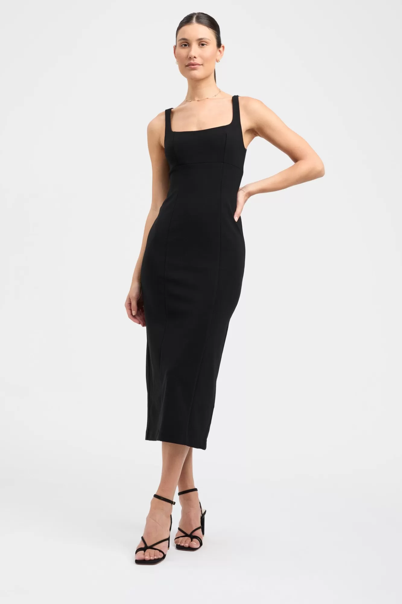 KOOKAÏ Aurora Midi Dress Black Clearance