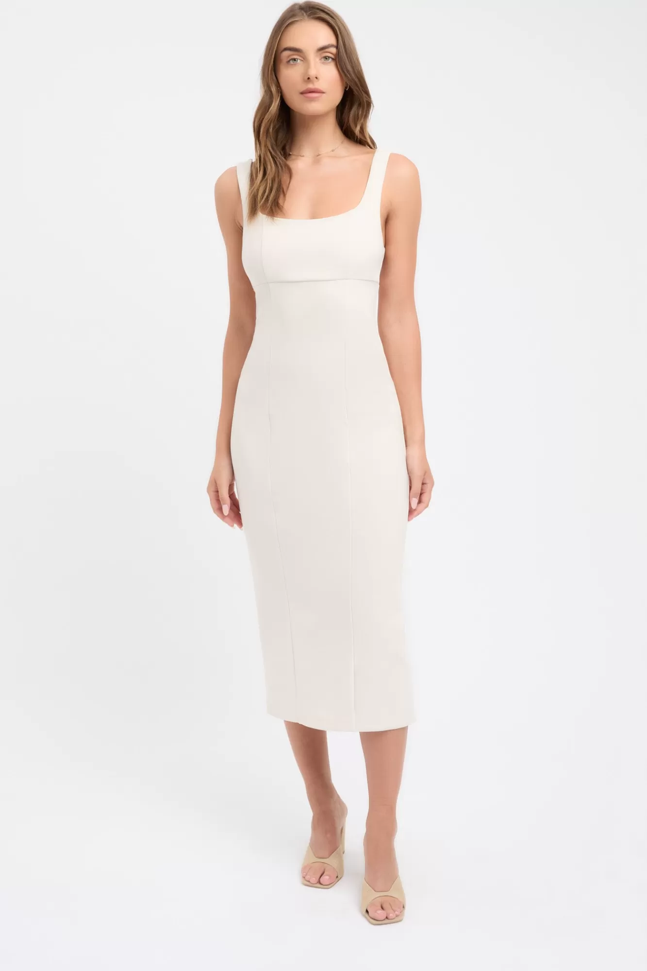 KOOKAÏ Aurora Midi Dress Ecru Sale