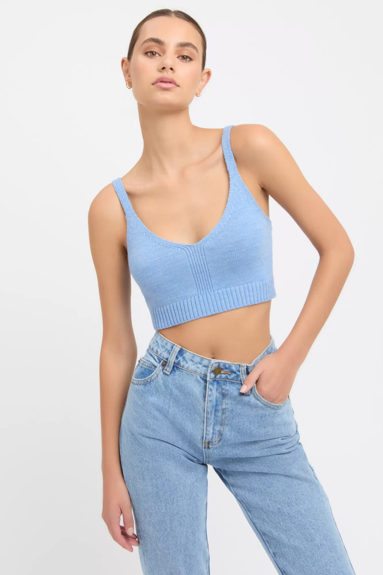 KOOKAÏ Autumn Bra Top Blue Marle Cheap