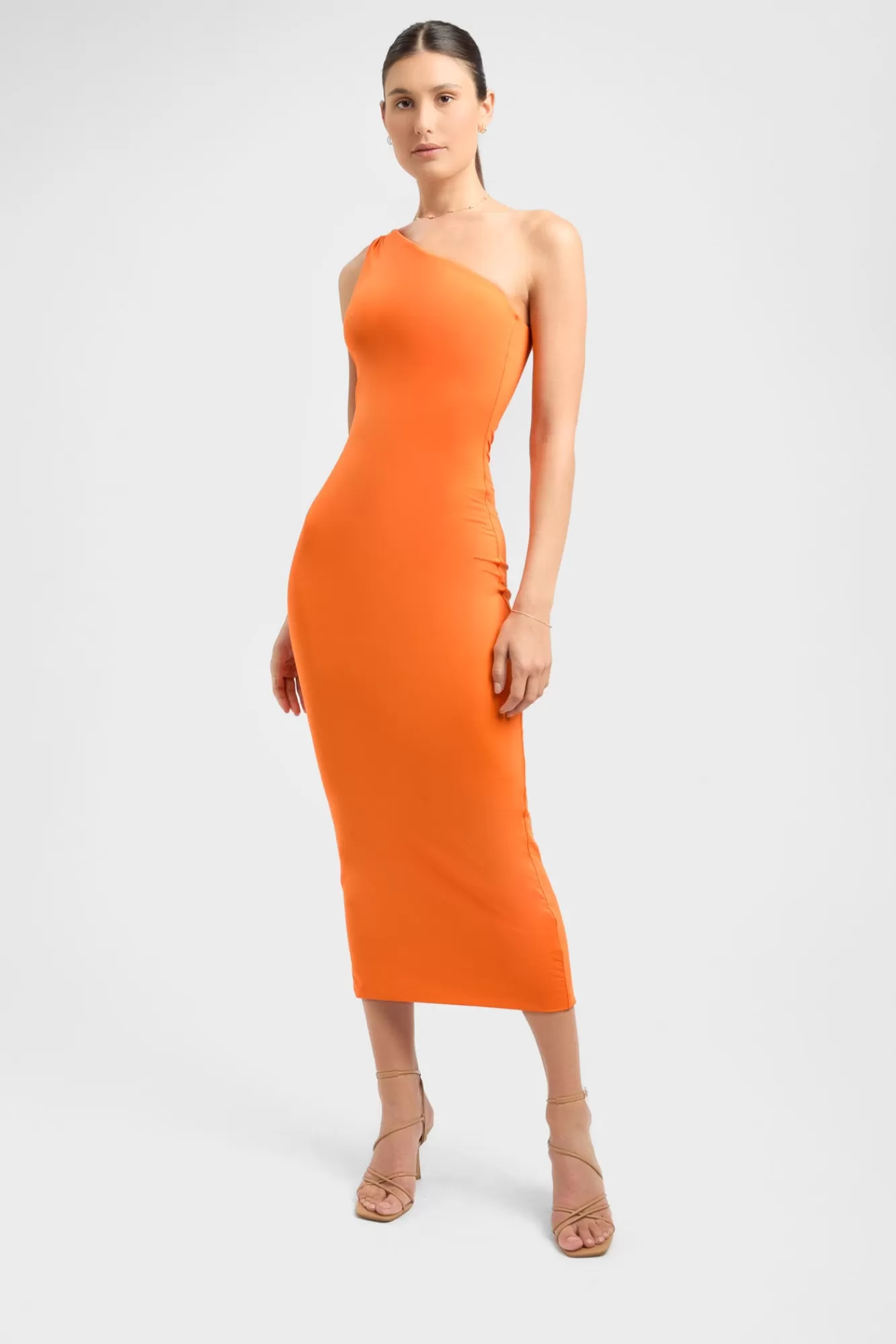 KOOKAÏ Bambi Midi Dress Citrus Orange Sale