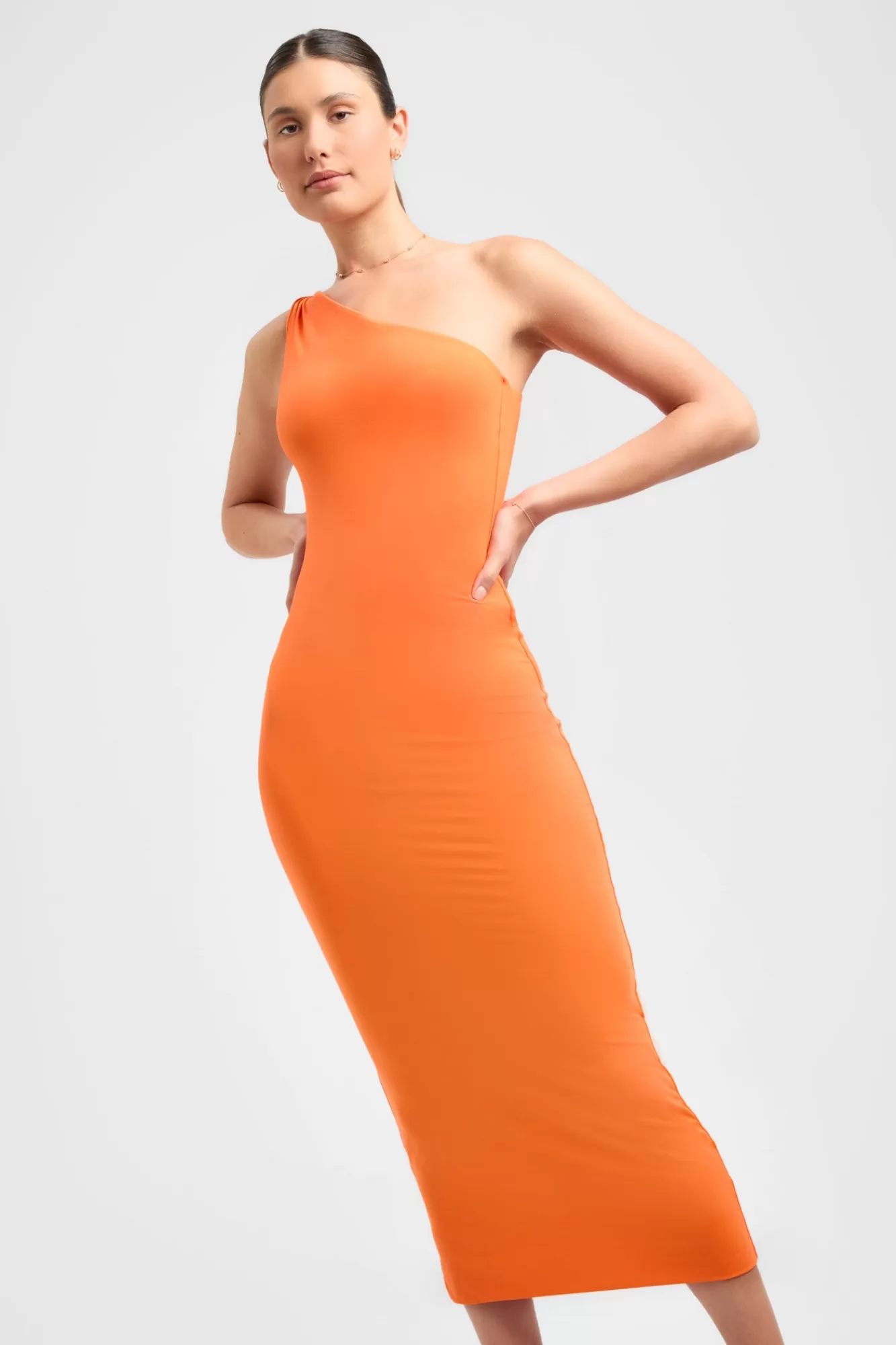 KOOKAÏ Bambi Midi Dress Citrus Orange Sale