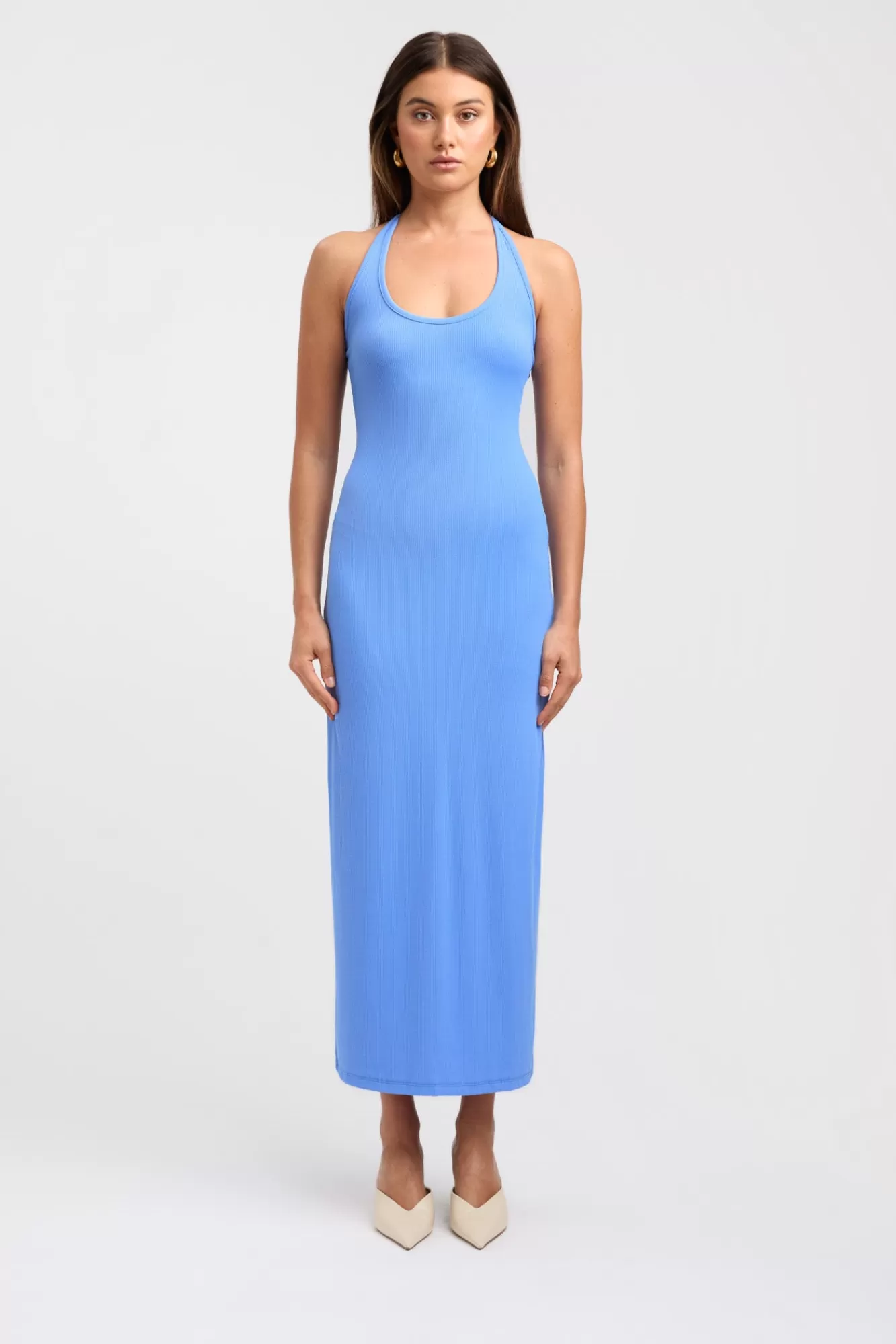 KOOKAÏ Bay Halter Dress Bronte Blue Best Sale