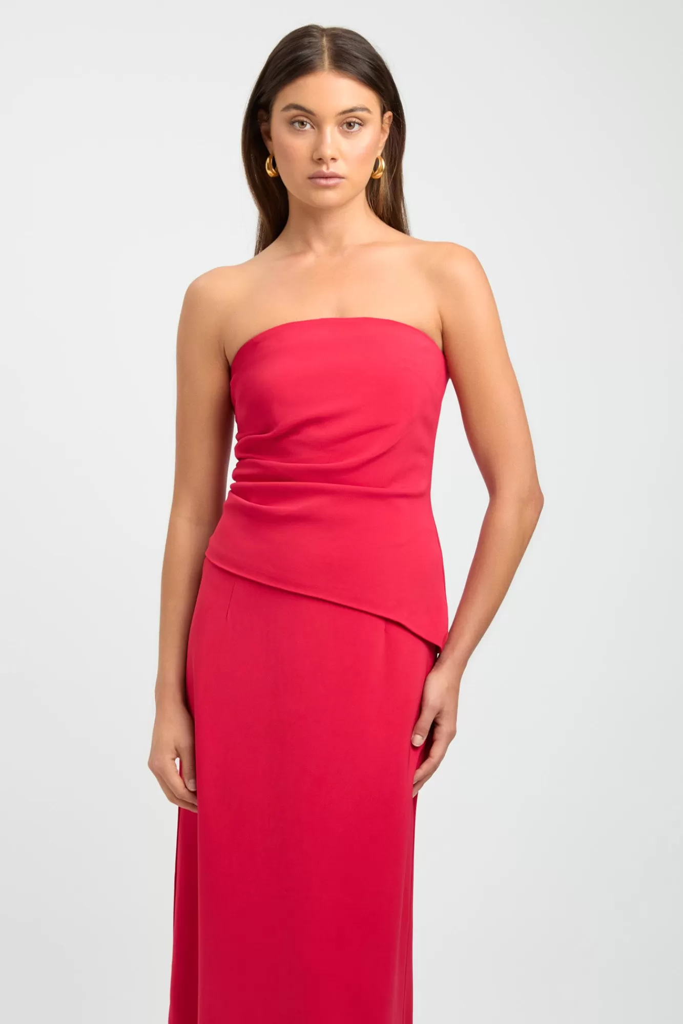 KOOKAÏ Becky Strapless Top Lipstick Red Flash Sale