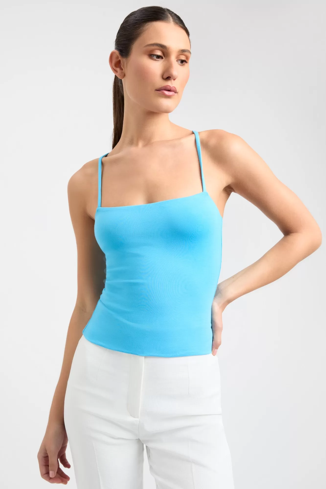 KOOKAÏ Bella Halter Top Crystal Blue Clearance