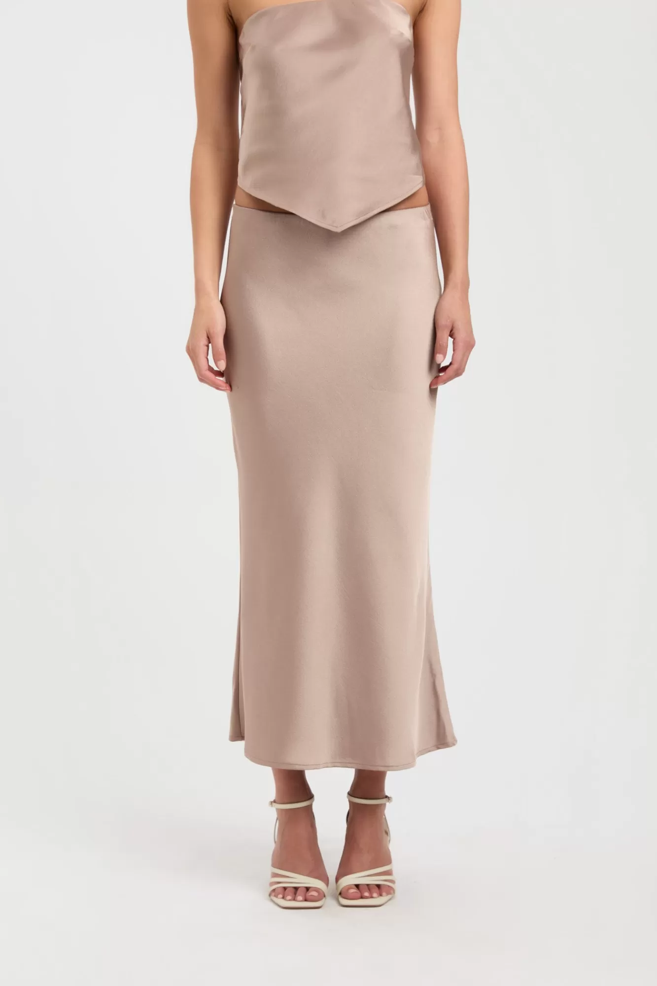 KOOKAÏ Belle Midi Skirt Bronze Hot