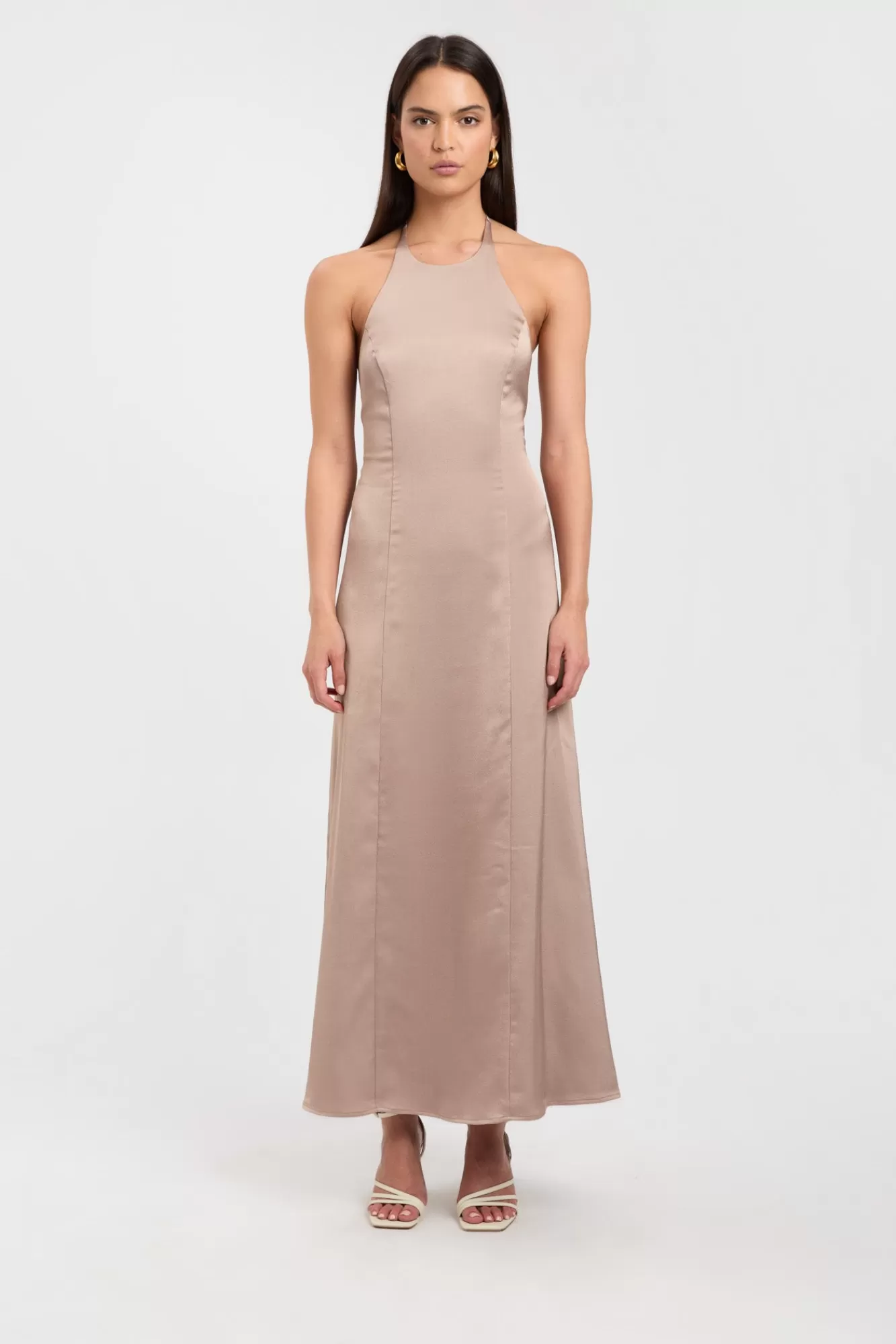 KOOKAÏ Belle Tie Back Dress Bronze New