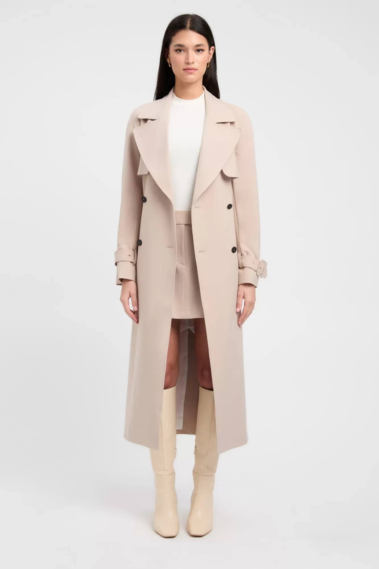 KOOKAÏ Berlin Trench Smoke Beige Cheap