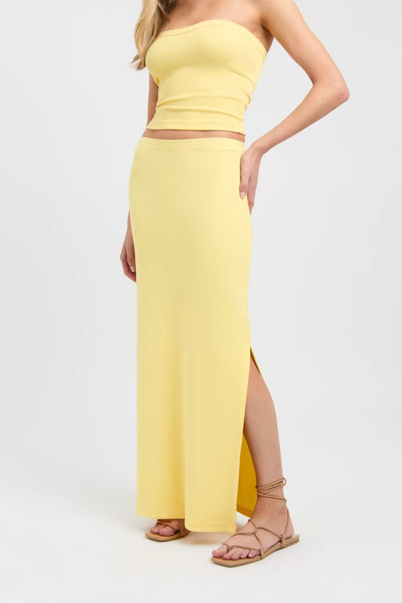 KOOKAÏ Bodhi Low Rise Skirt Popcorn Yellow Online