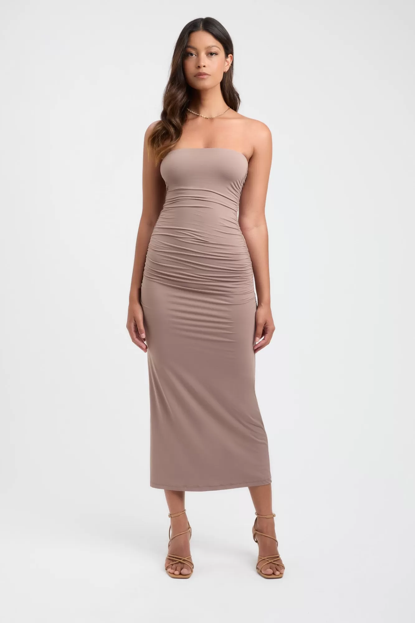 KOOKAÏ Elise Strapless Dress Ginger Snap Flash Sale