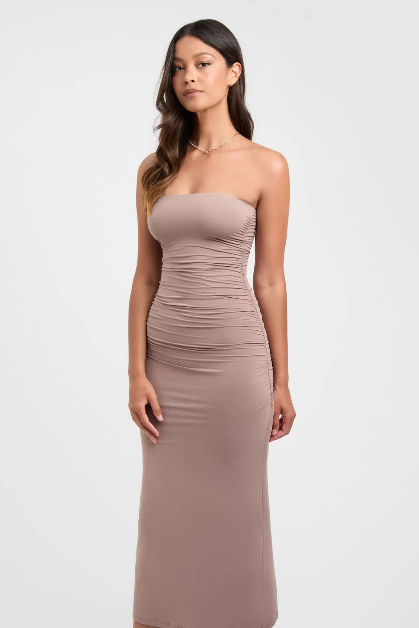 KOOKAÏ Elise Strapless Dress Ginger Snap Flash Sale