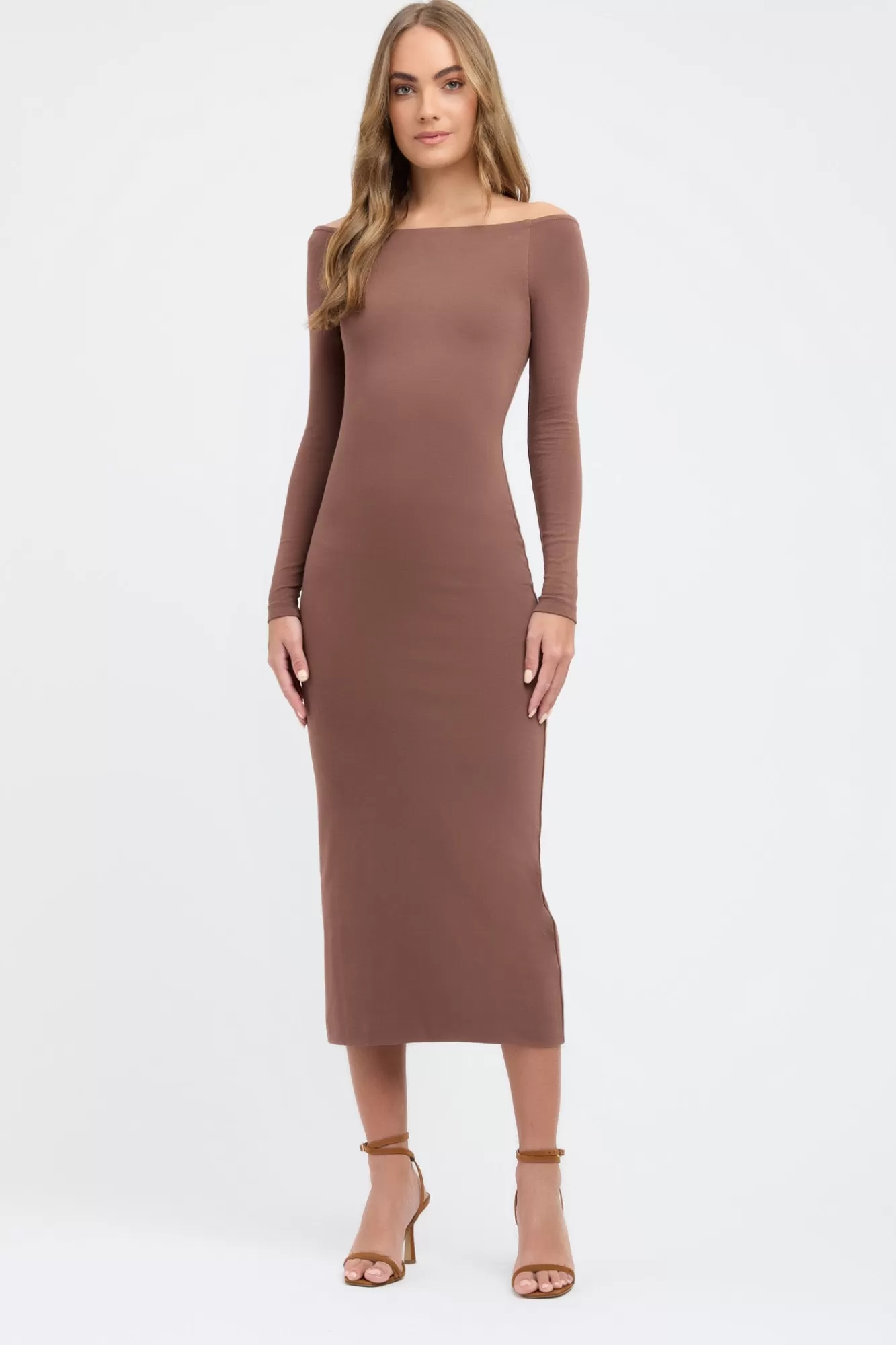 KOOKAÏ Ellie Midi Dress Brownie Hot