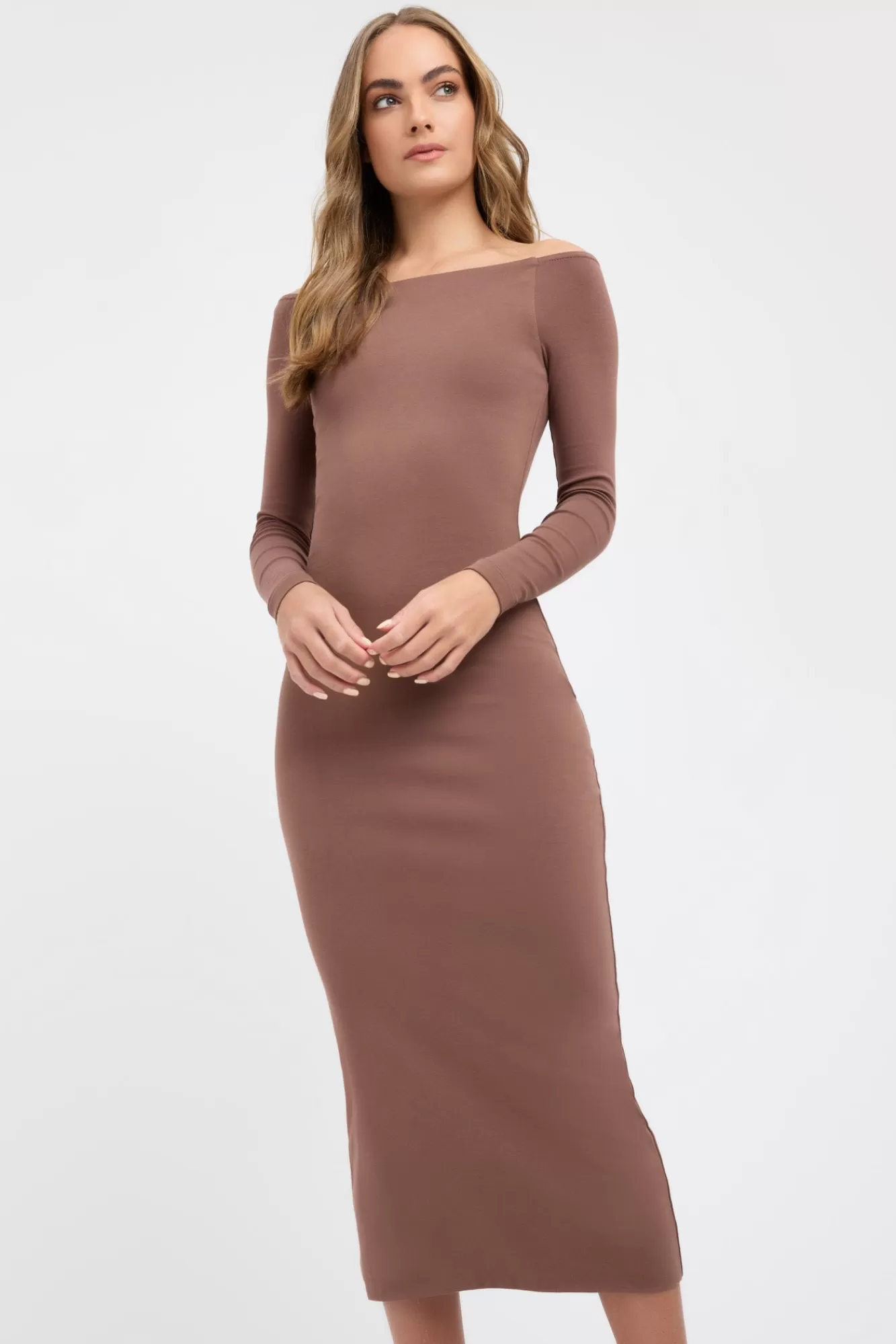 KOOKAÏ Ellie Midi Dress Brownie Hot