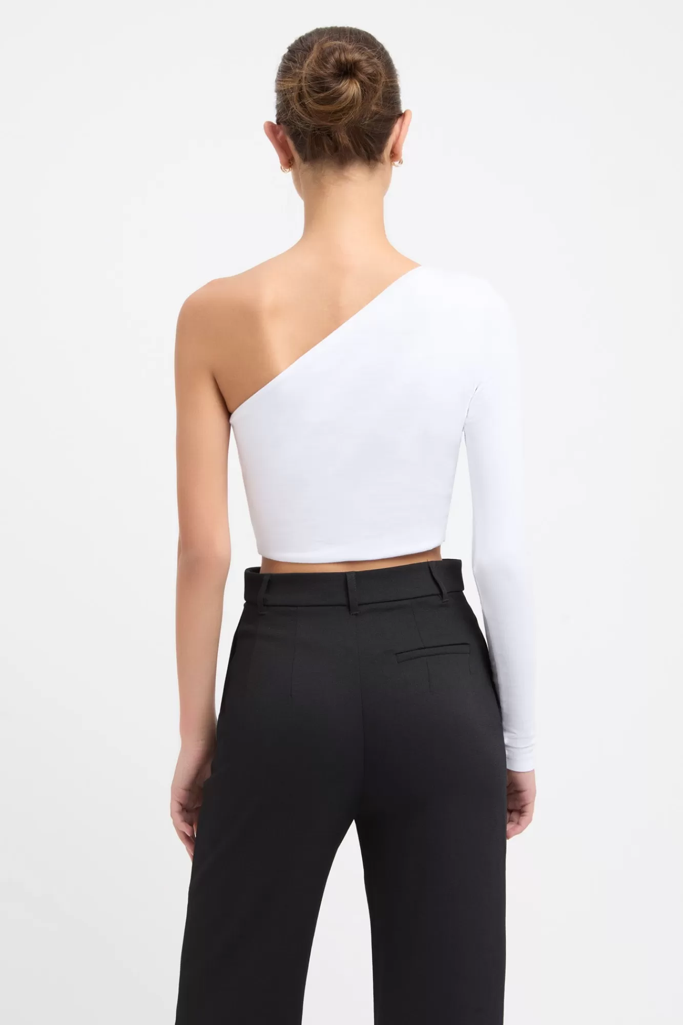 KOOKAÏ Emilia One Shoulder Top White Cheap