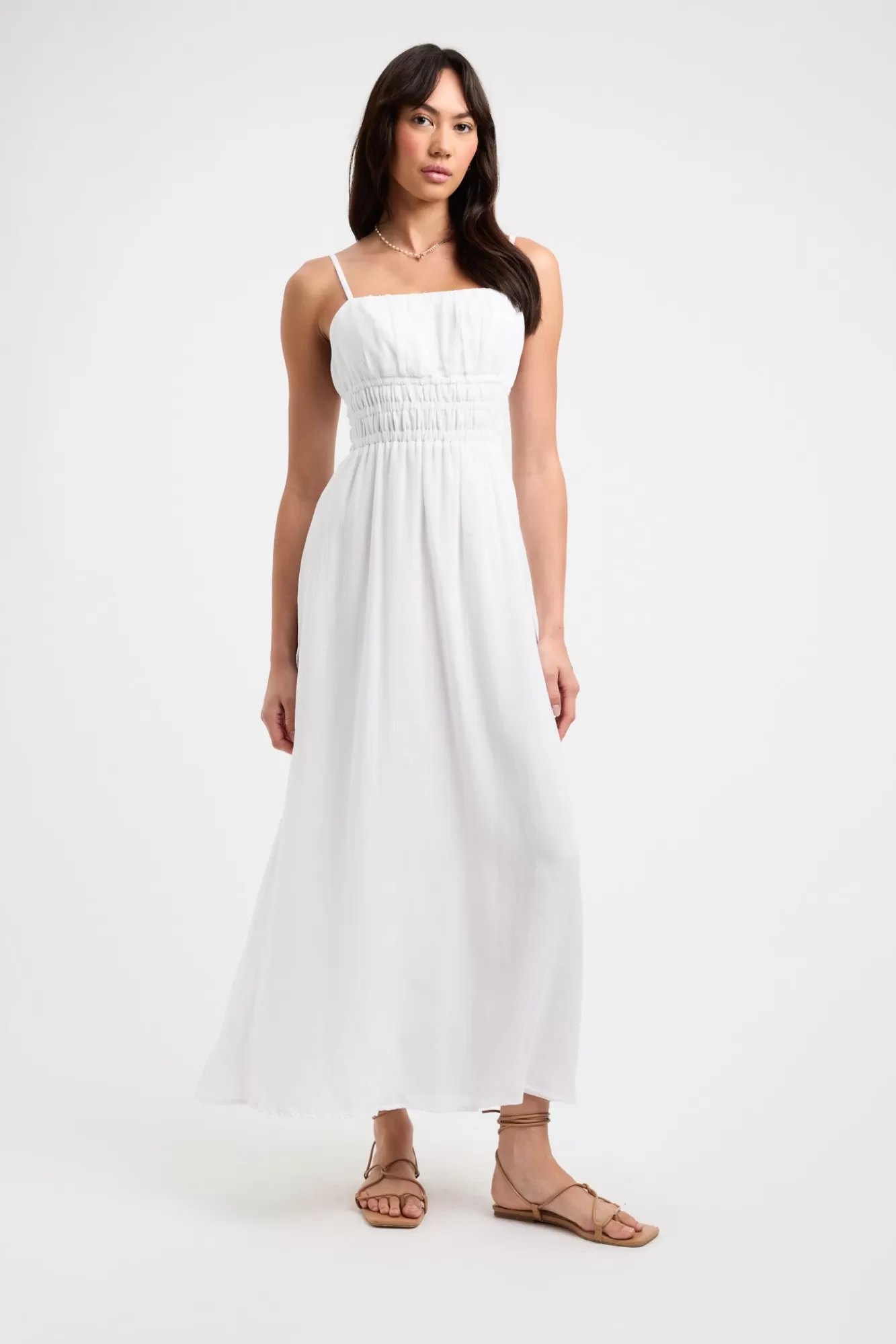 KOOKAÏ Georgette Sunday Dress White Cheap