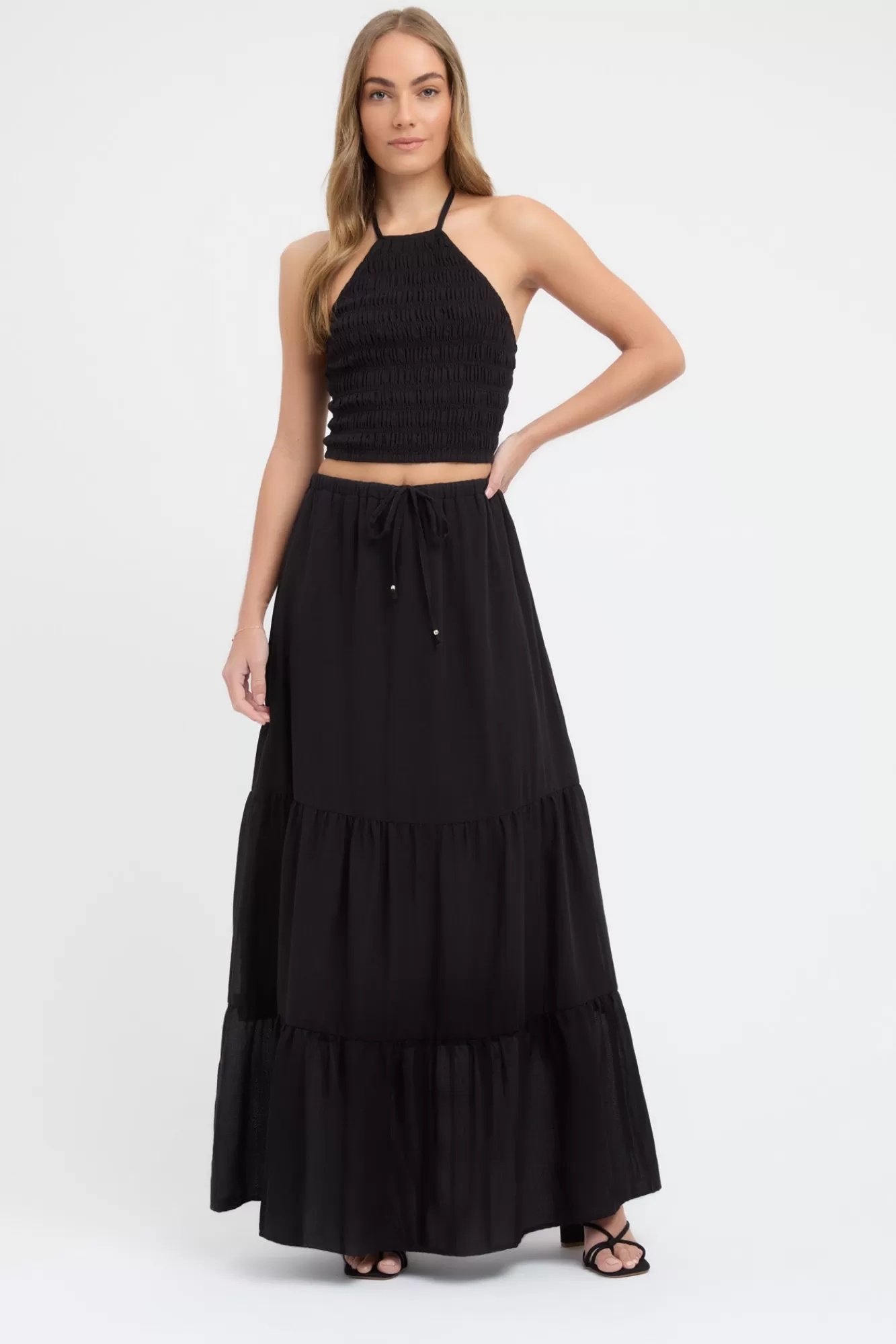 KOOKAÏ Georgette Sunday Skirt Black Online