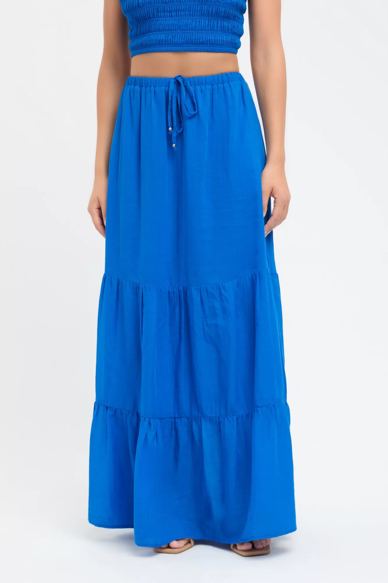 KOOKAÏ Georgette Sunday Skirt Cobalt Sale