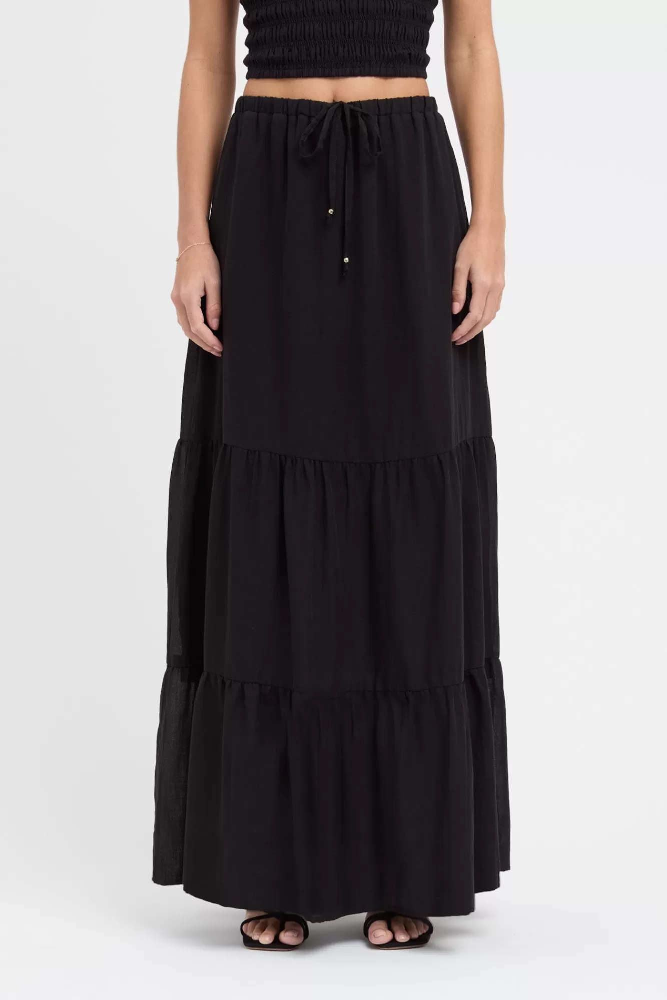 KOOKAÏ Georgette Sunday Skirt Black Online