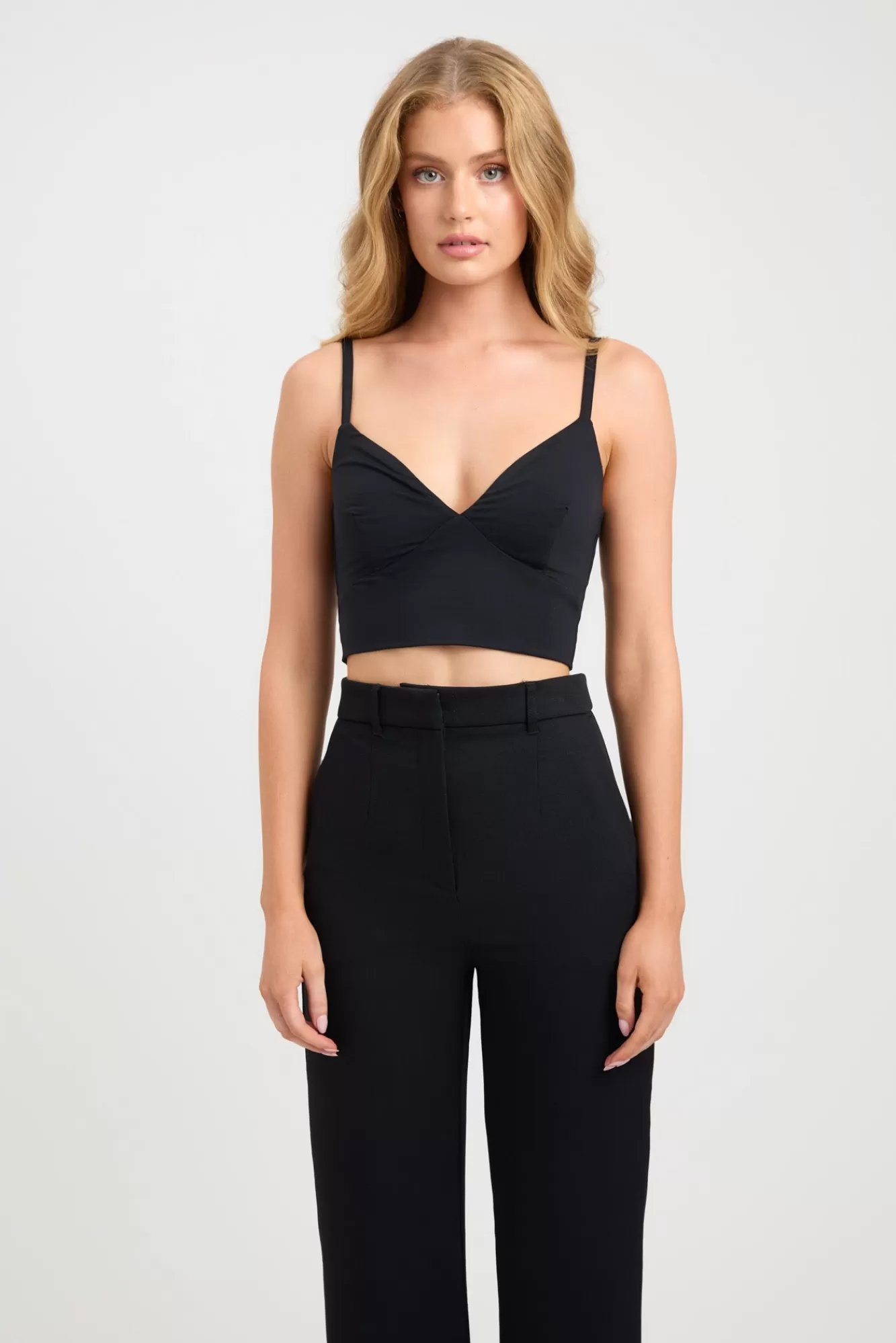 KOOKAÏ Ivana Crop Black Cheap