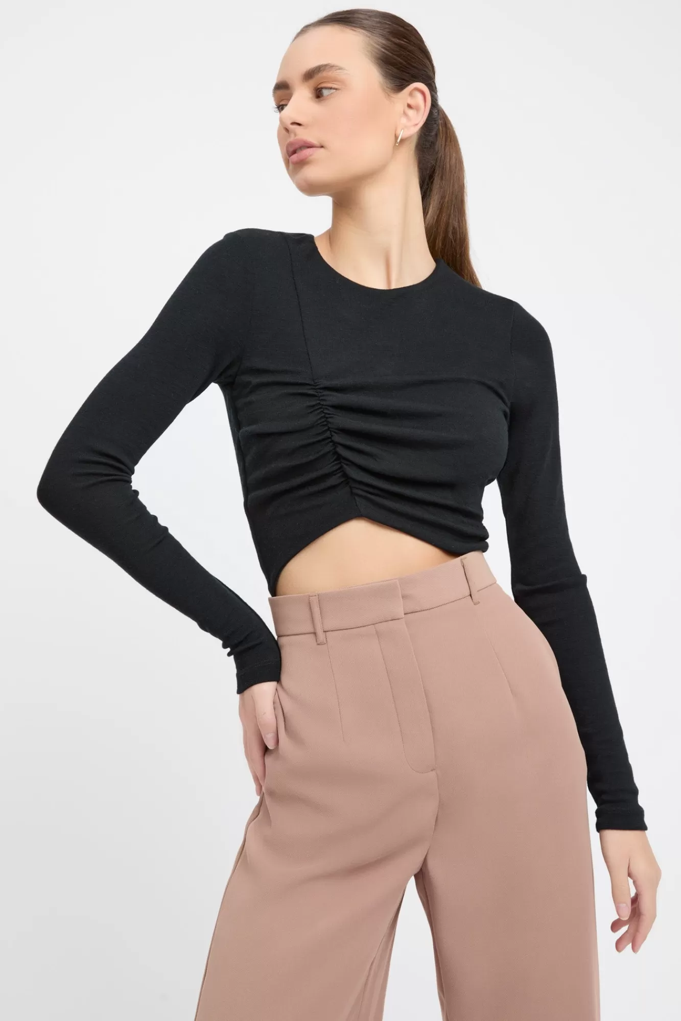 KOOKAÏ Jaspa Long Sleeve Top Black Best Sale