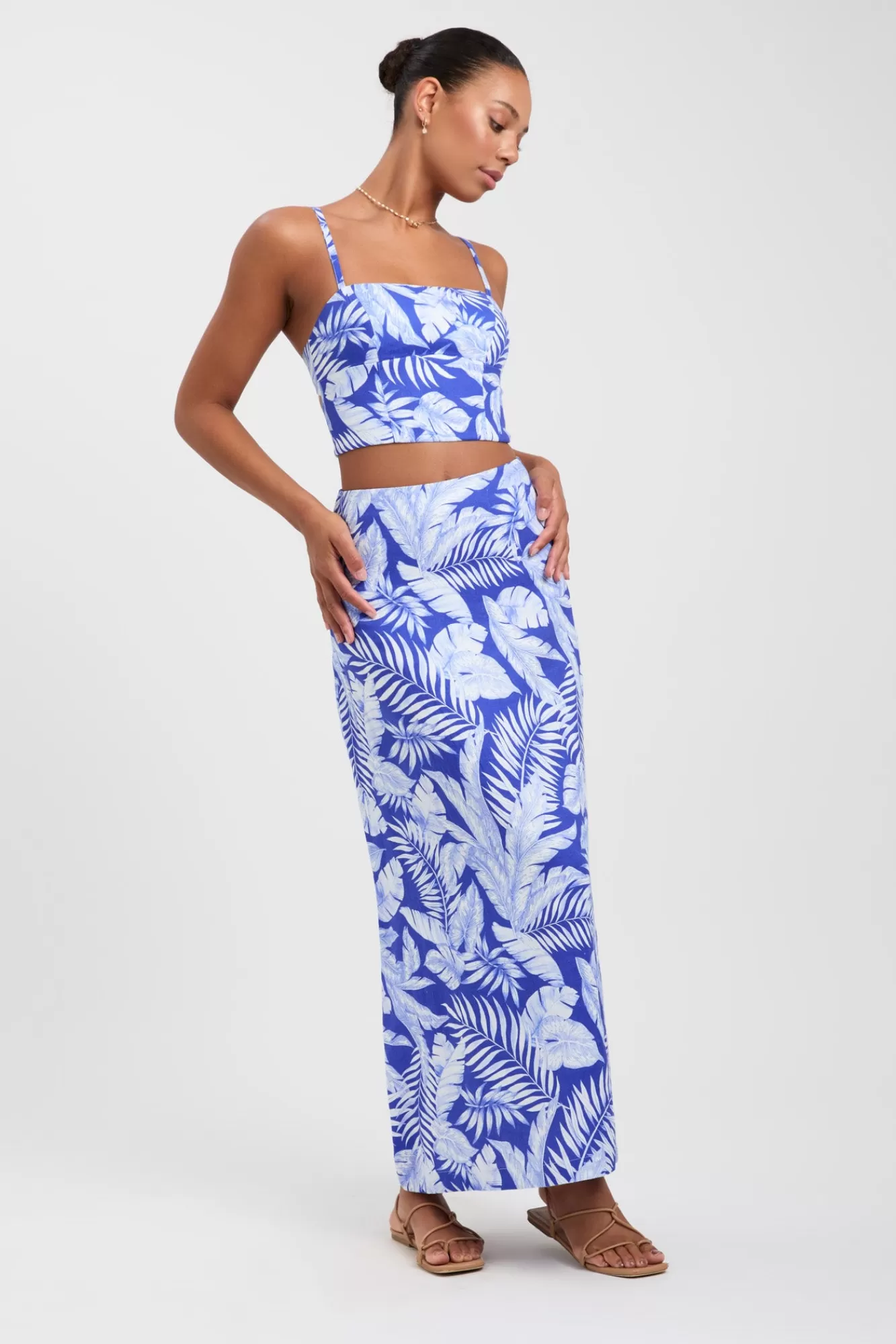 KOOKAÏ Justine Maxi Skirt Dazzling Blue Hot