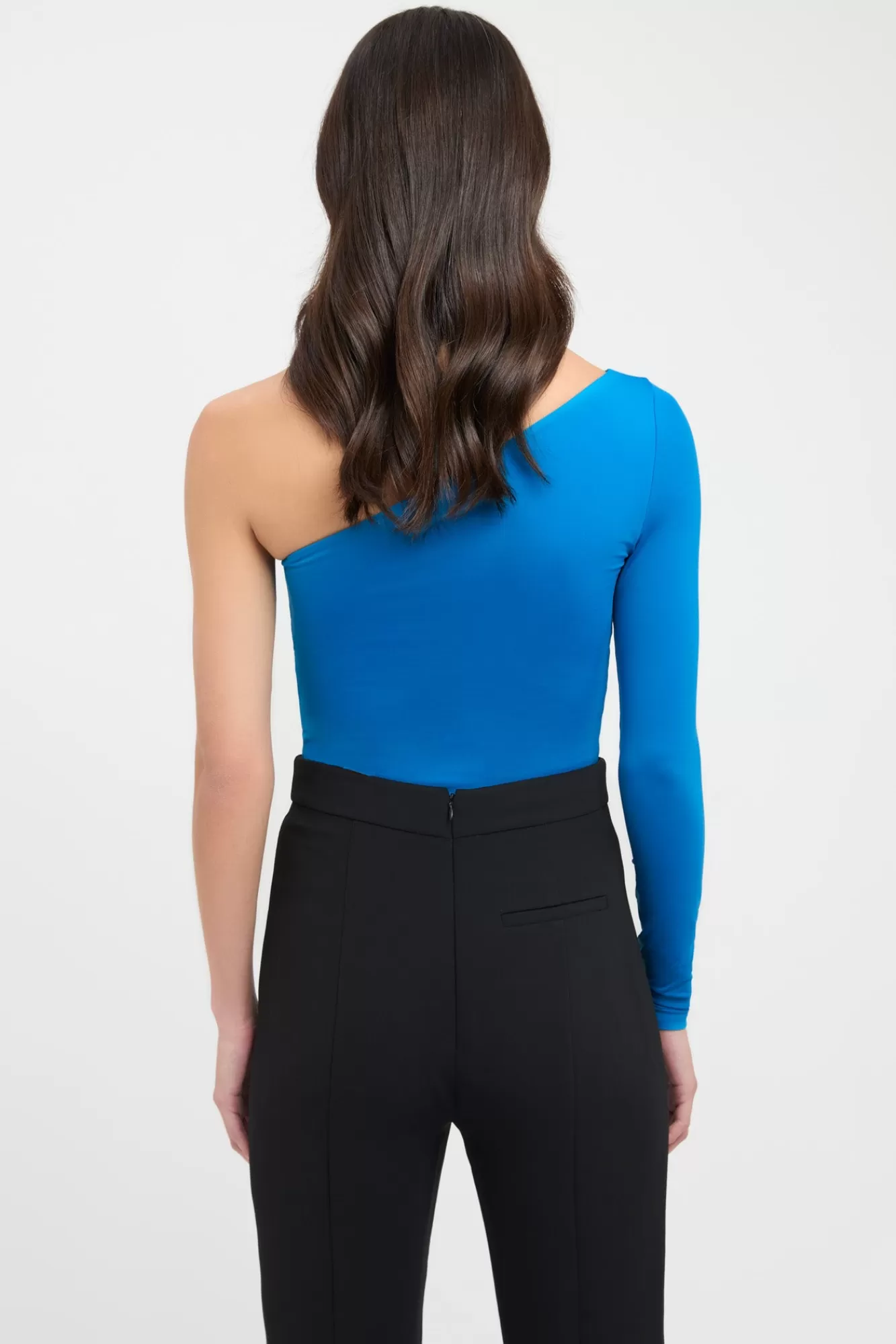 KOOKAÏ Kelsey One Shoulder Bodysuit Diva Blue Cheap