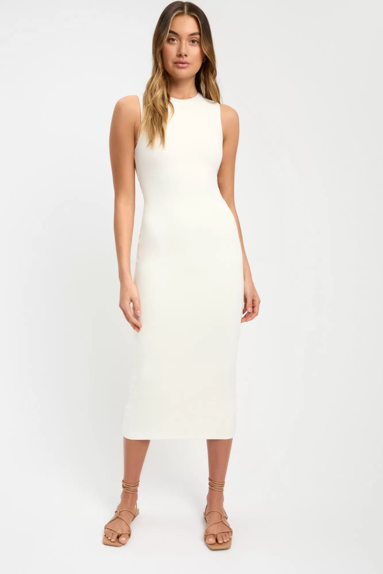 KOOKAÏ Kylie Tie Back Dress Coconut Milk Best