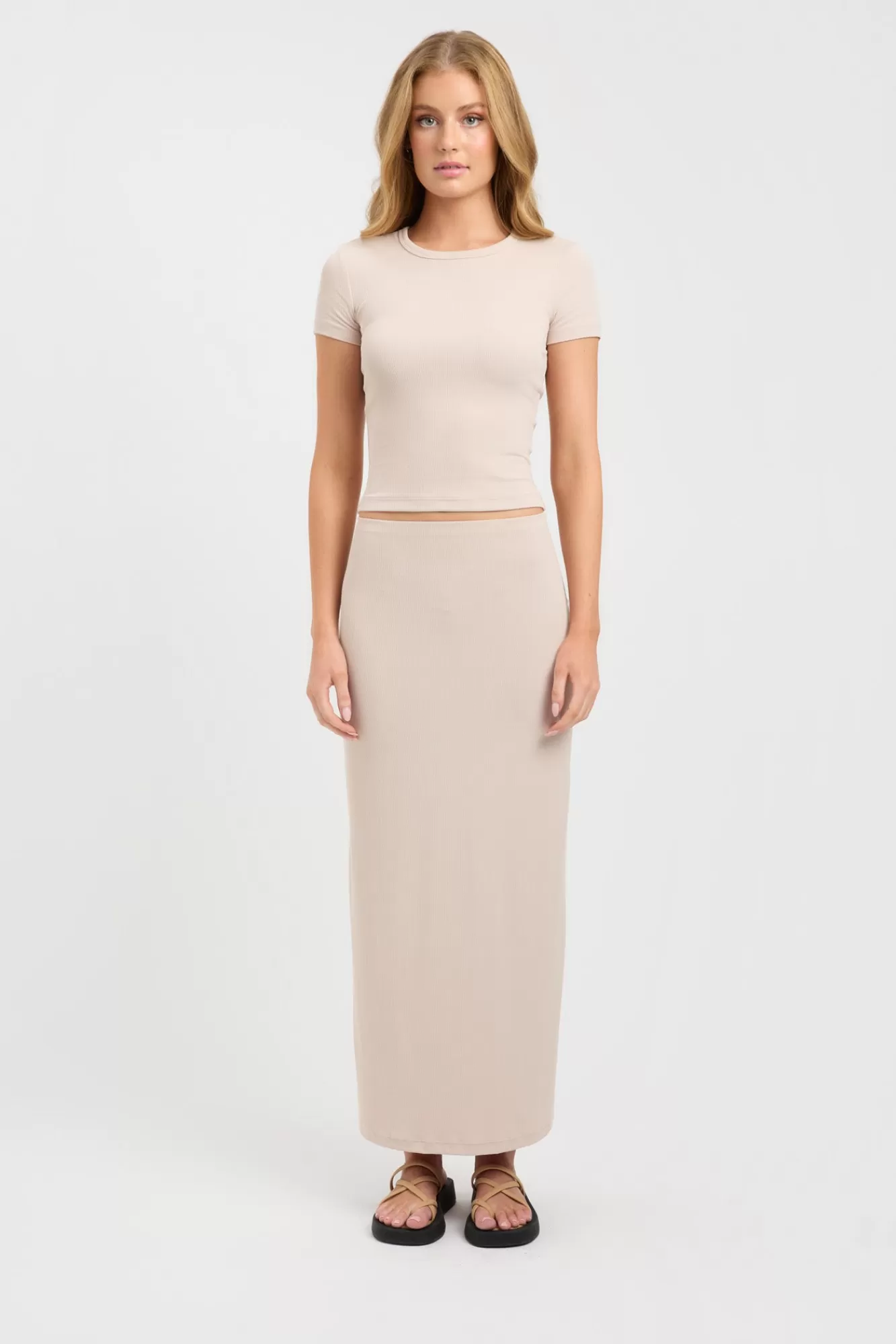 KOOKAÏ Laura Skirt Warm Beige Flash Sale