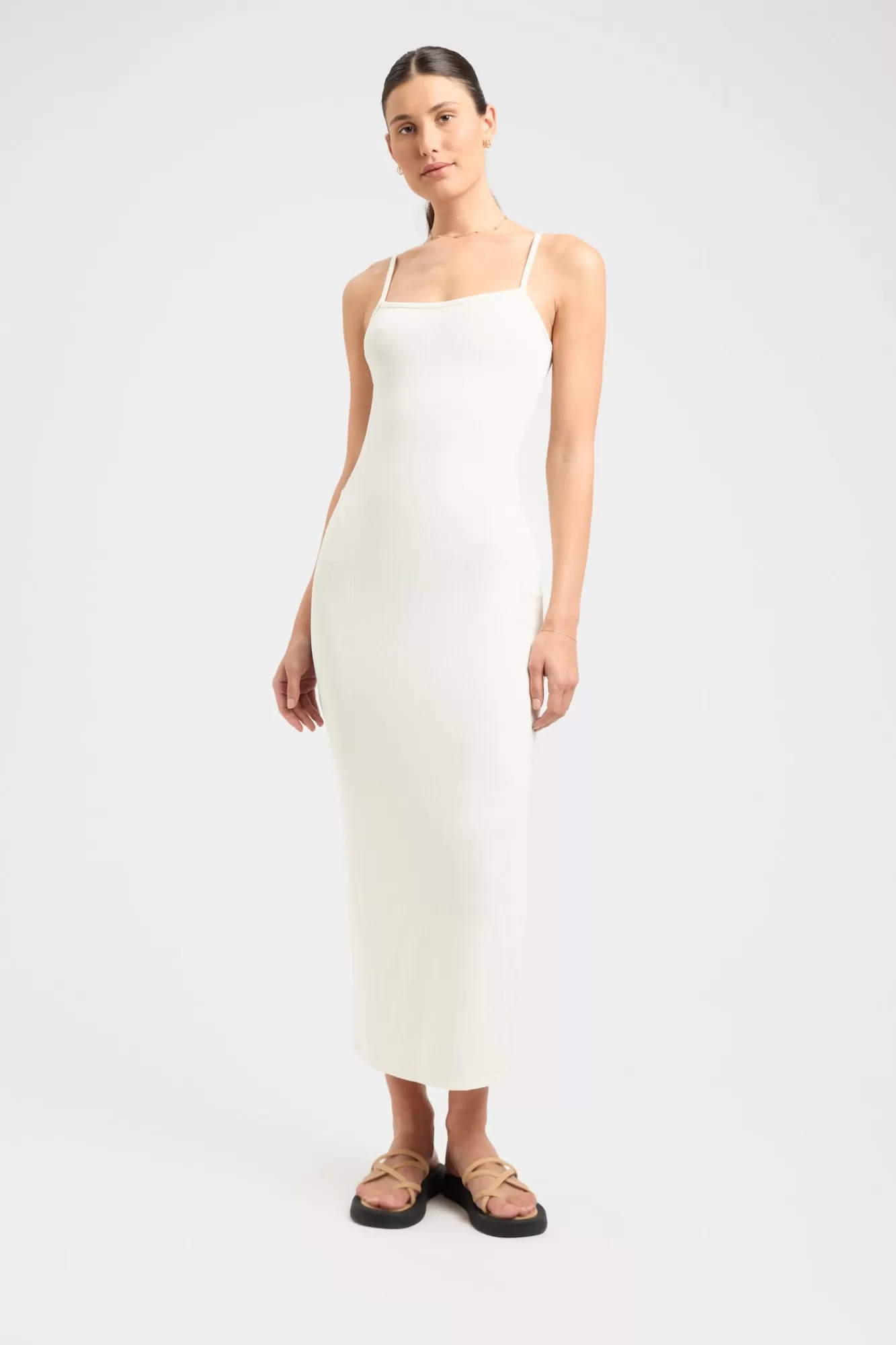 KOOKAÏ Layla Long Dress Coconut Milk Hot