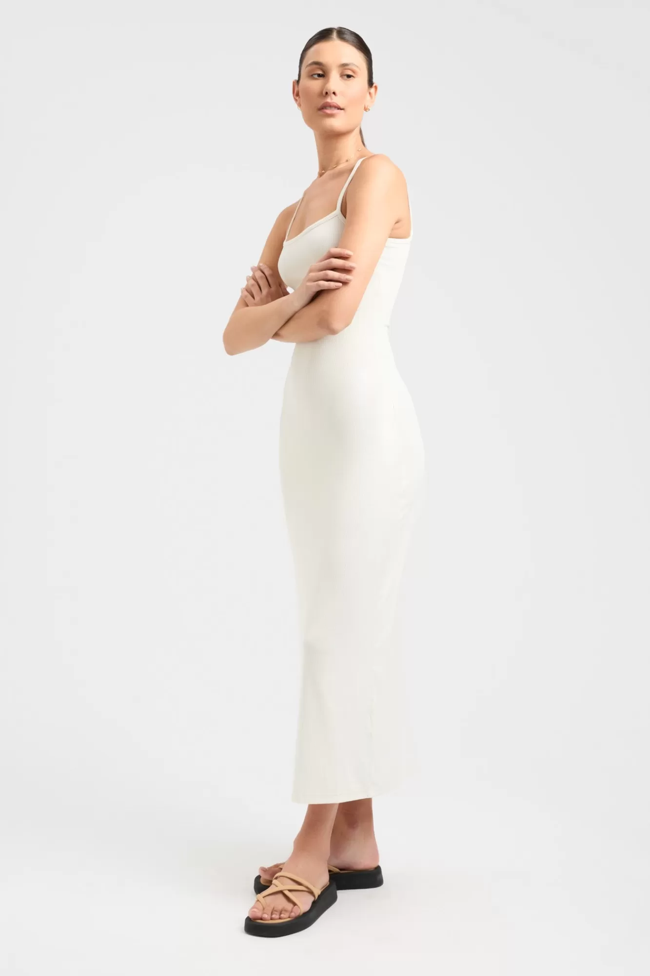 KOOKAÏ Layla Long Dress Coconut Milk Hot