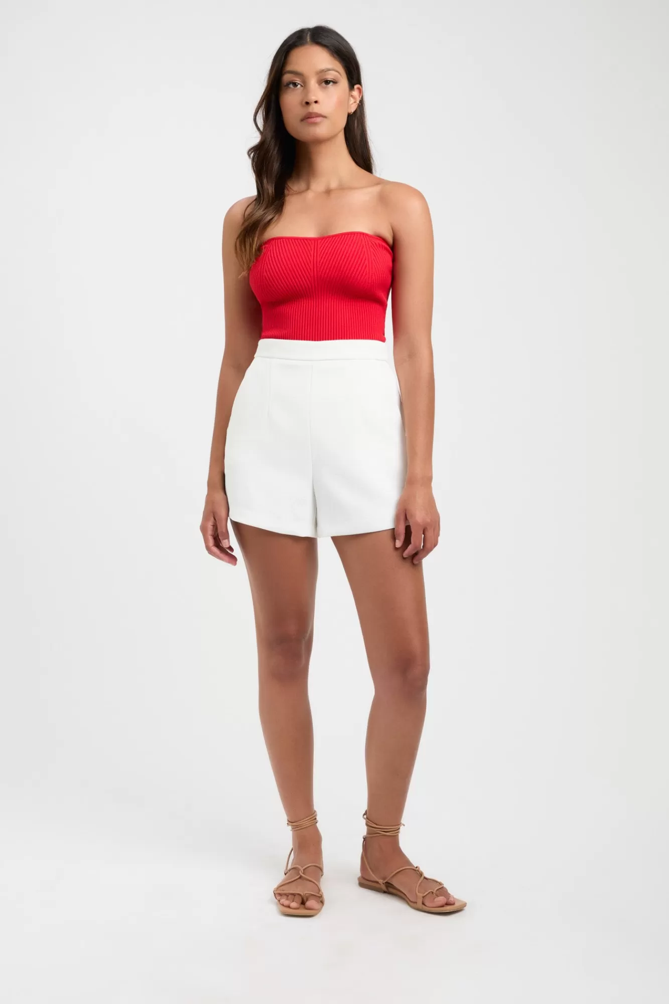 KOOKAÏ Lola Strapless Bodice Bright Red Sale