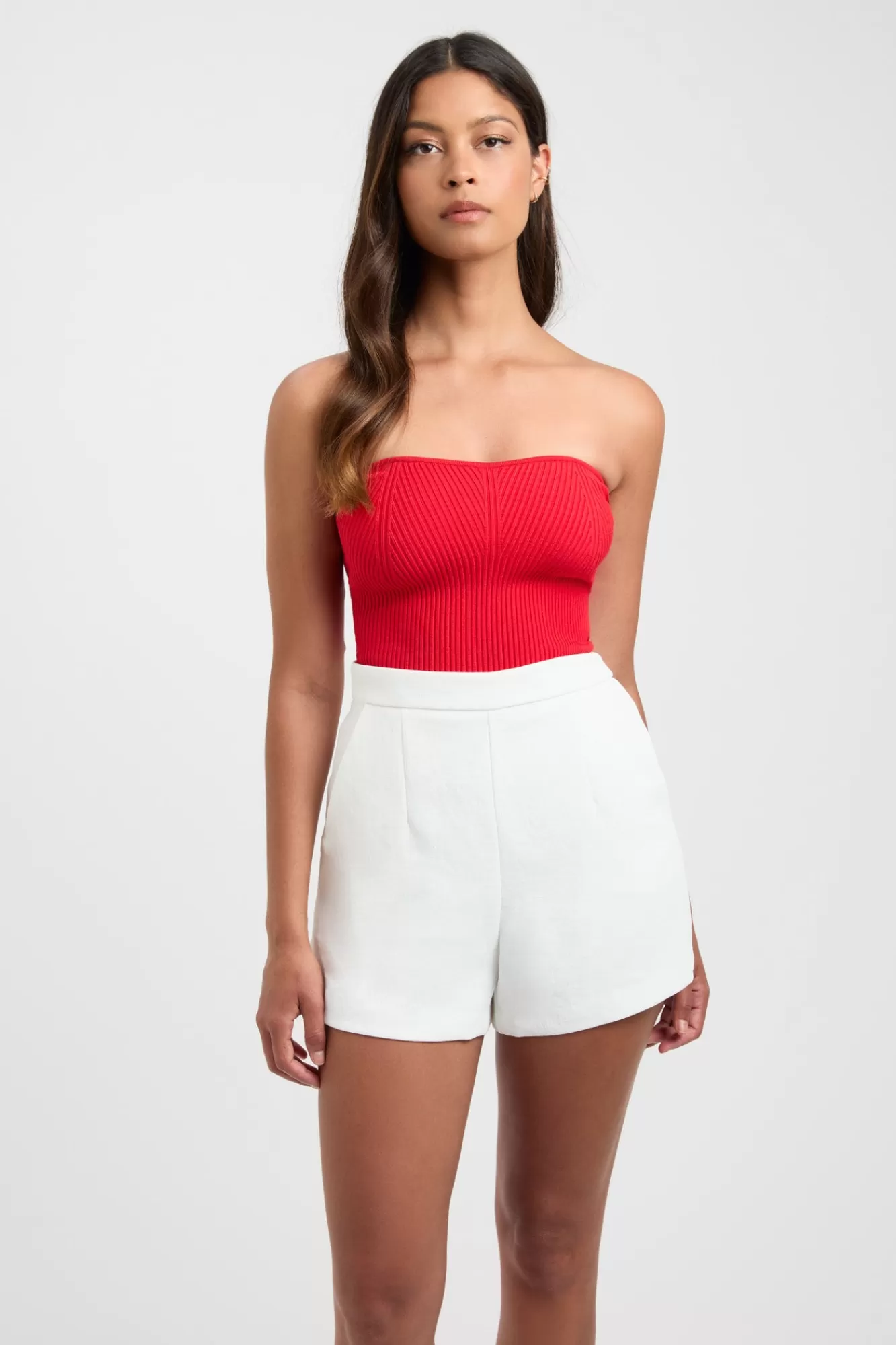 KOOKAÏ Lola Strapless Bodice Bright Red Sale