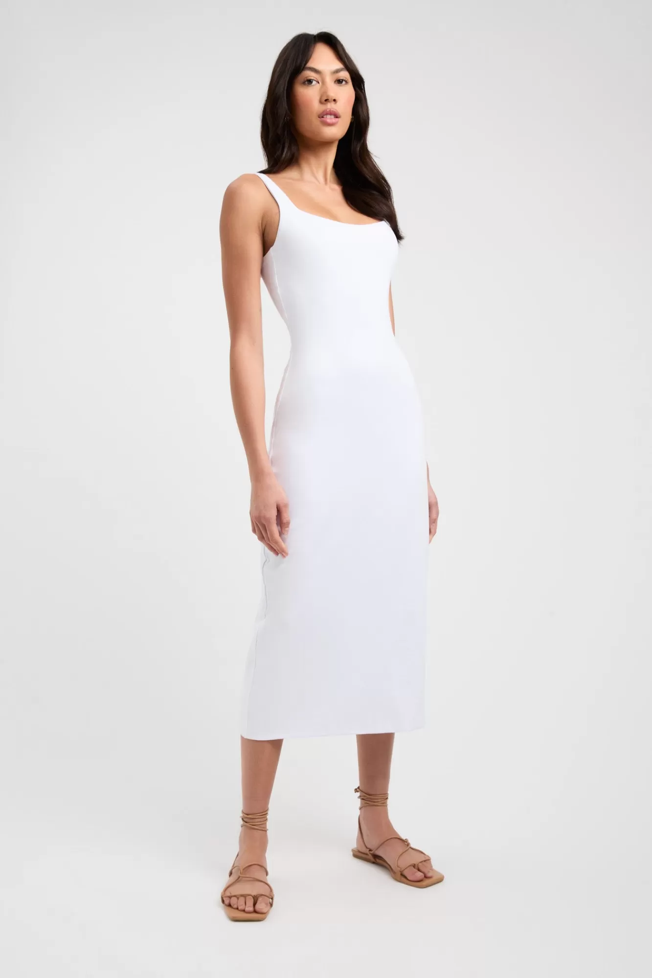 KOOKAÏ Marcella Midi Dress White New