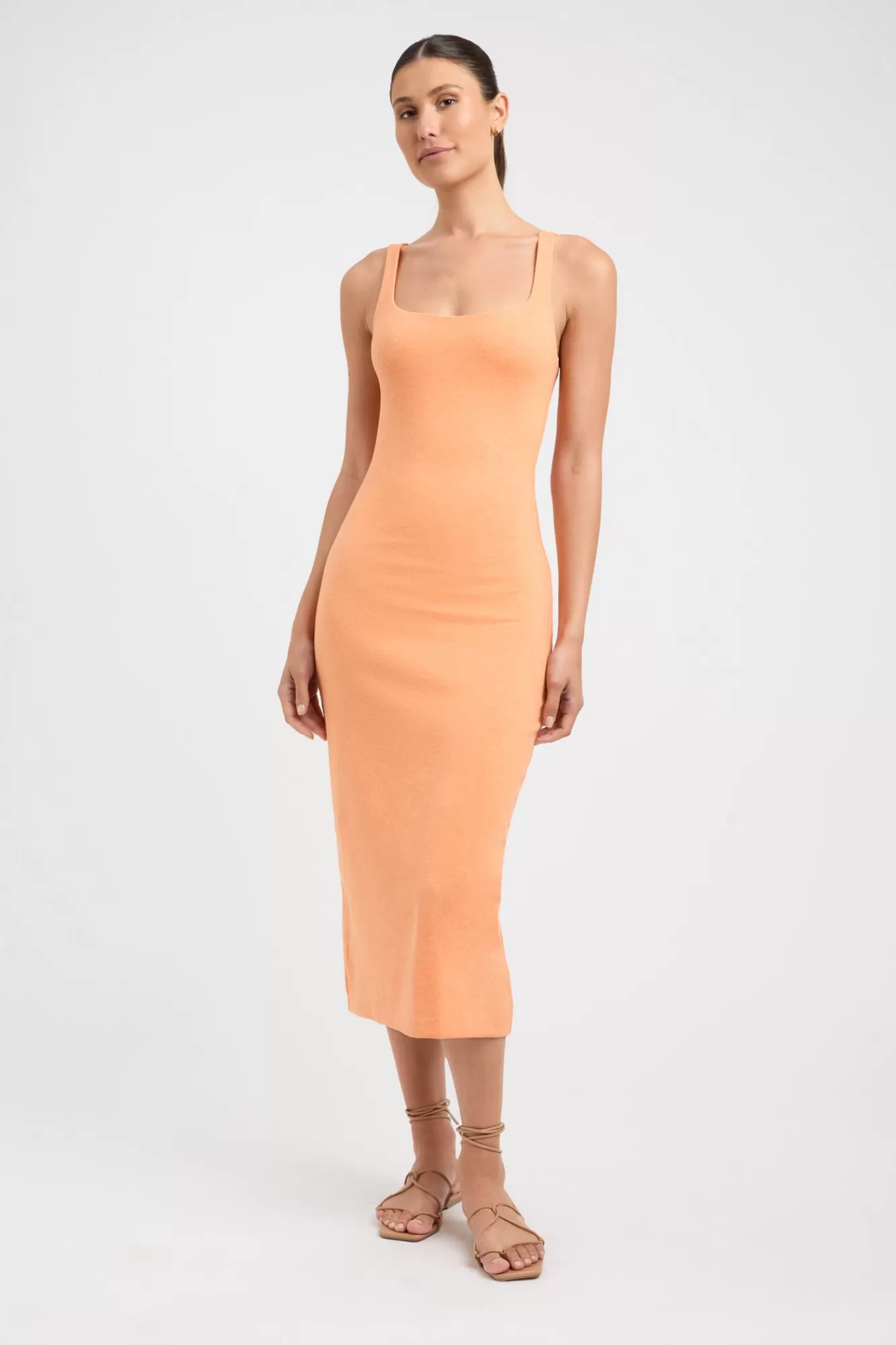 KOOKAÏ Marcella Midi Dress Papaya Marle Best Sale