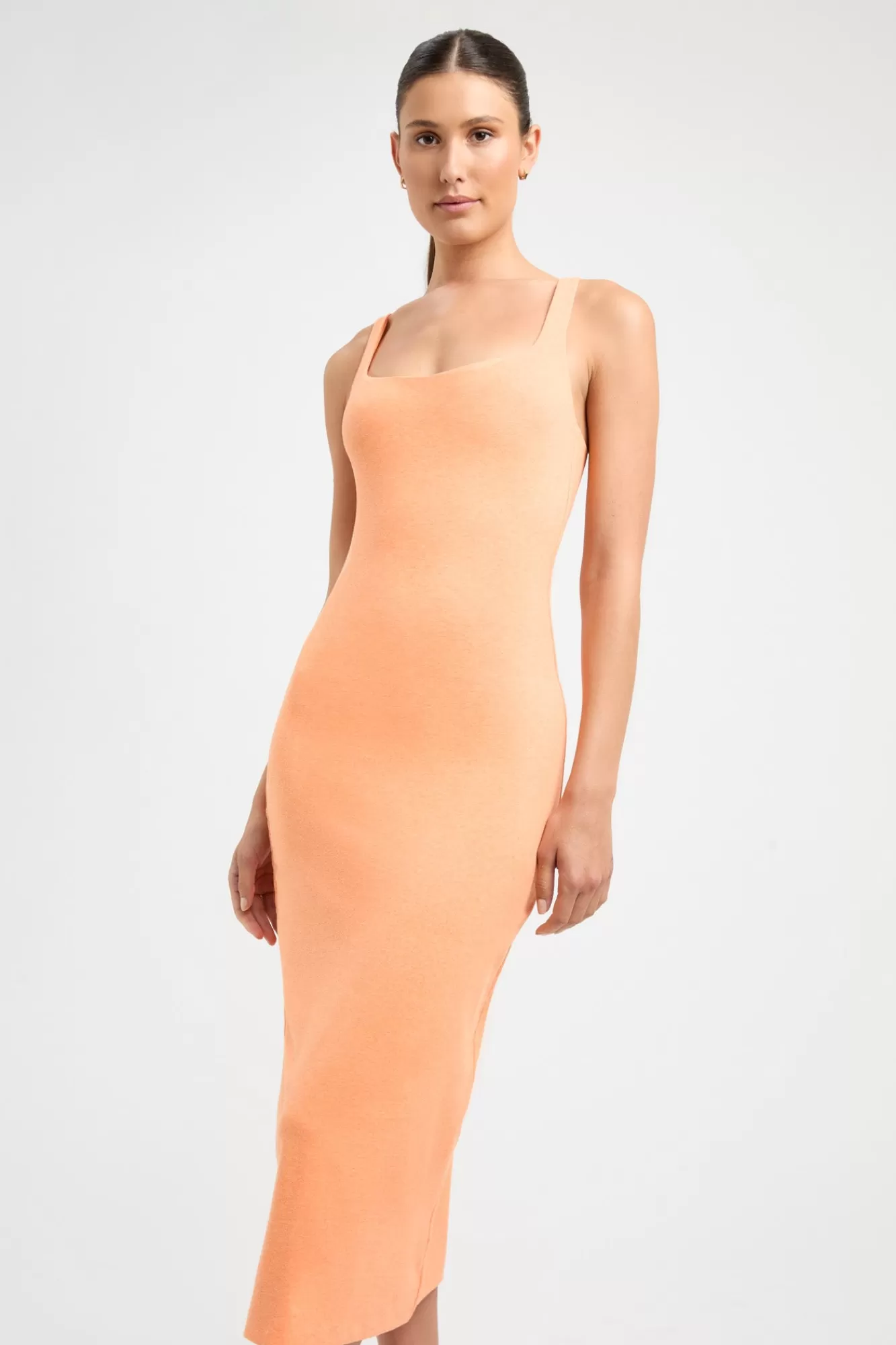 KOOKAÏ Marcella Midi Dress Papaya Marle Best Sale