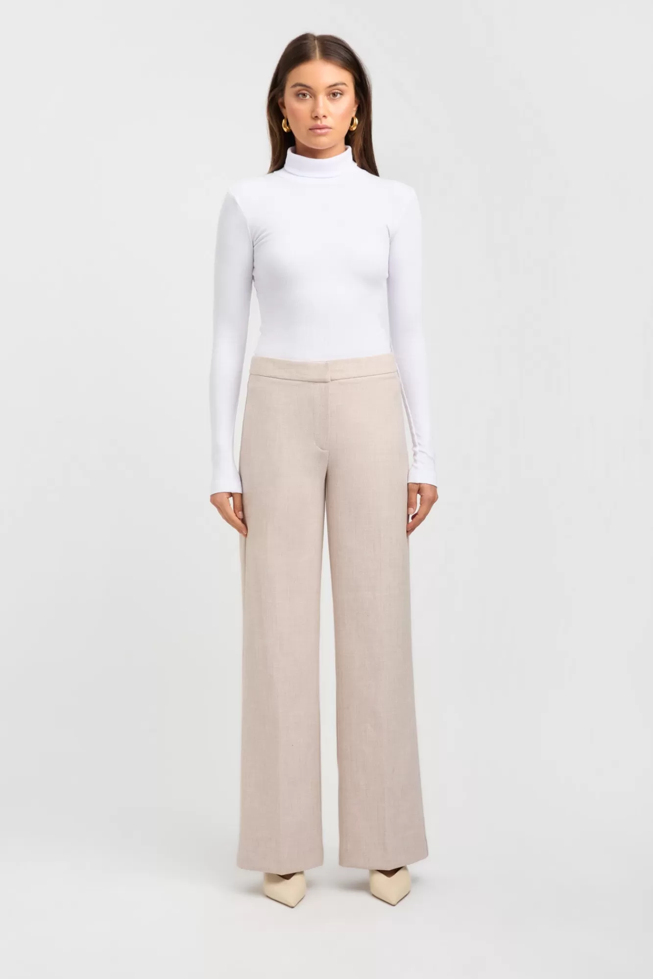 KOOKAÏ Mattie Turtleneck Top White Fashion