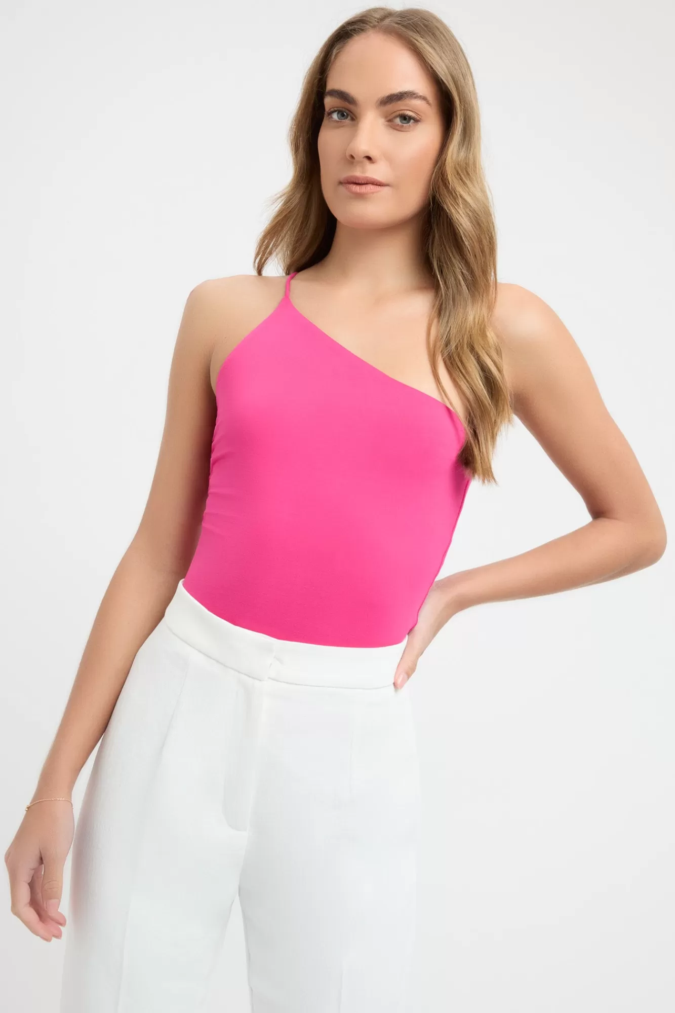 KOOKAÏ Mel One Shoulder Top Paradise Pink Online