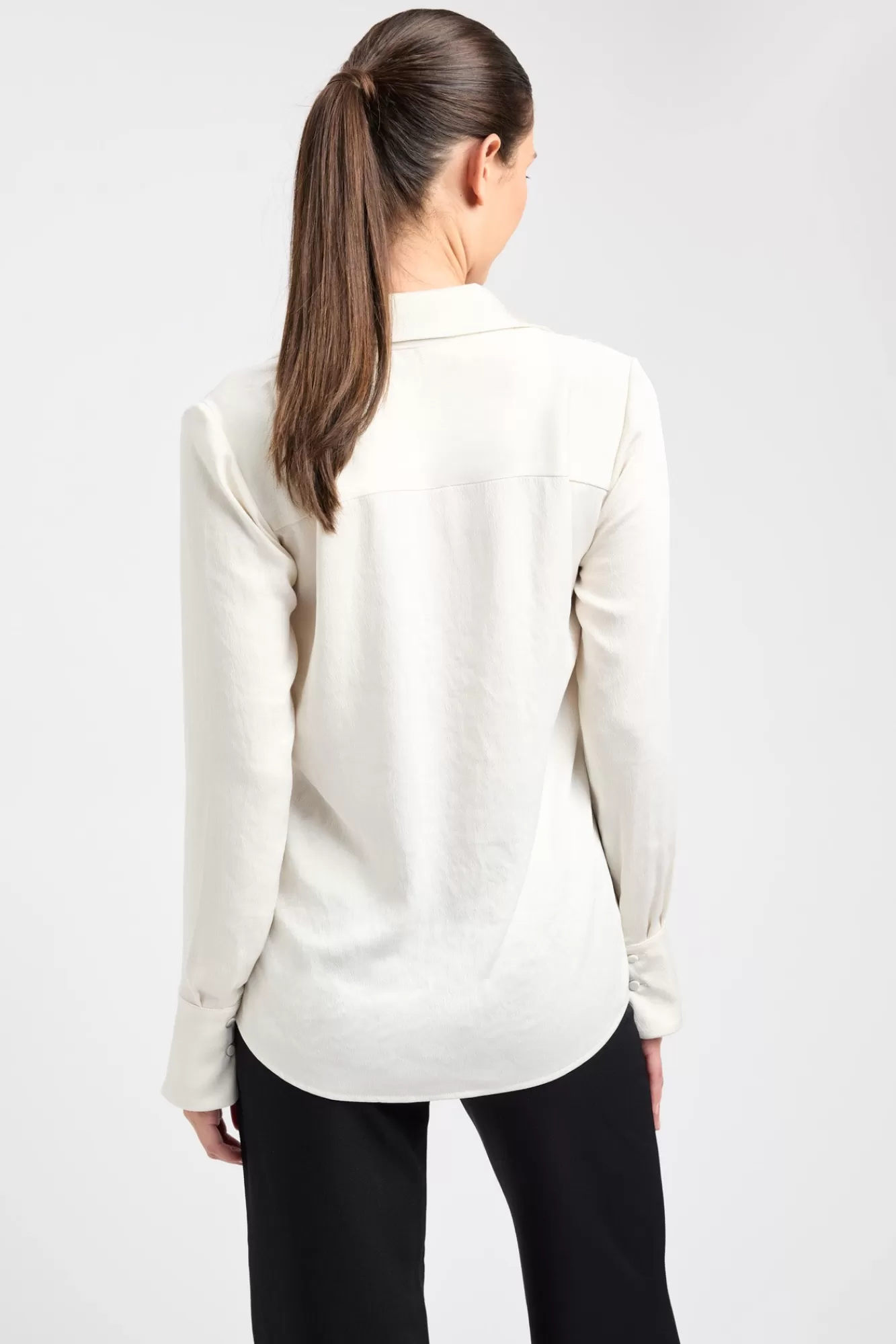 KOOKAÏ Milan Slim Shirt Ivory Hot