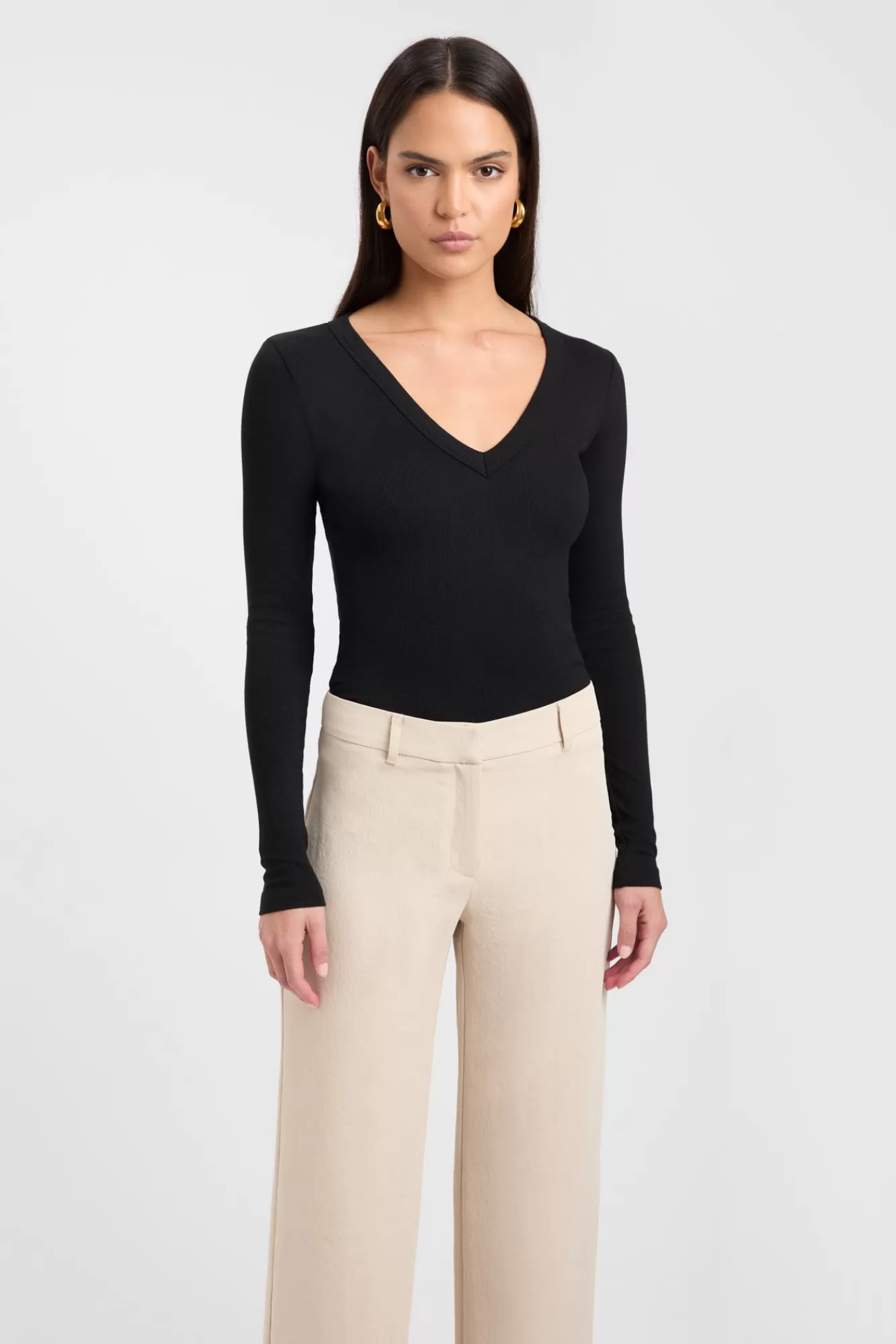 KOOKAÏ Nancy Long Sleeve Top Black Outlet