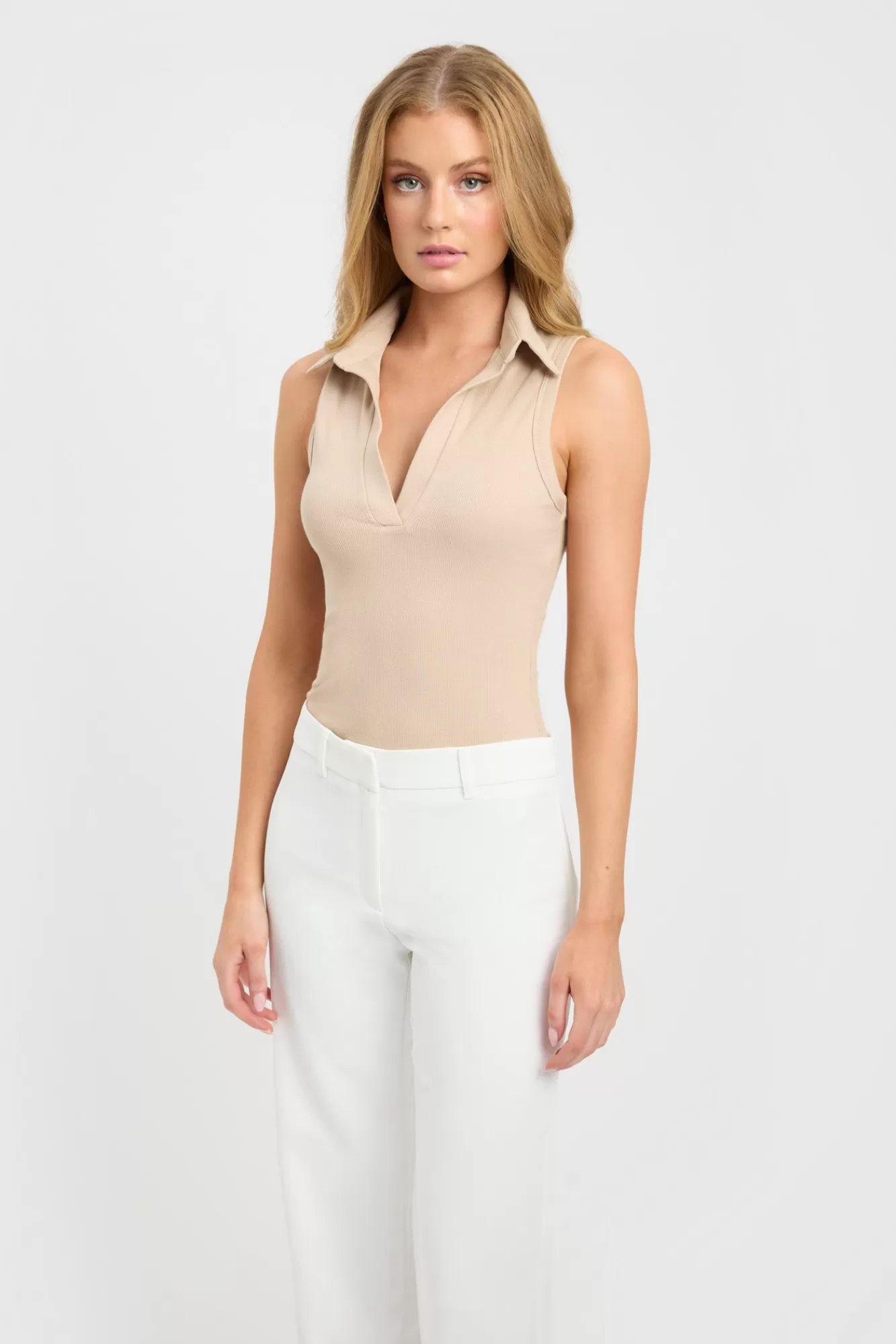 KOOKAÏ Natalia Top Smoke Beige Shop