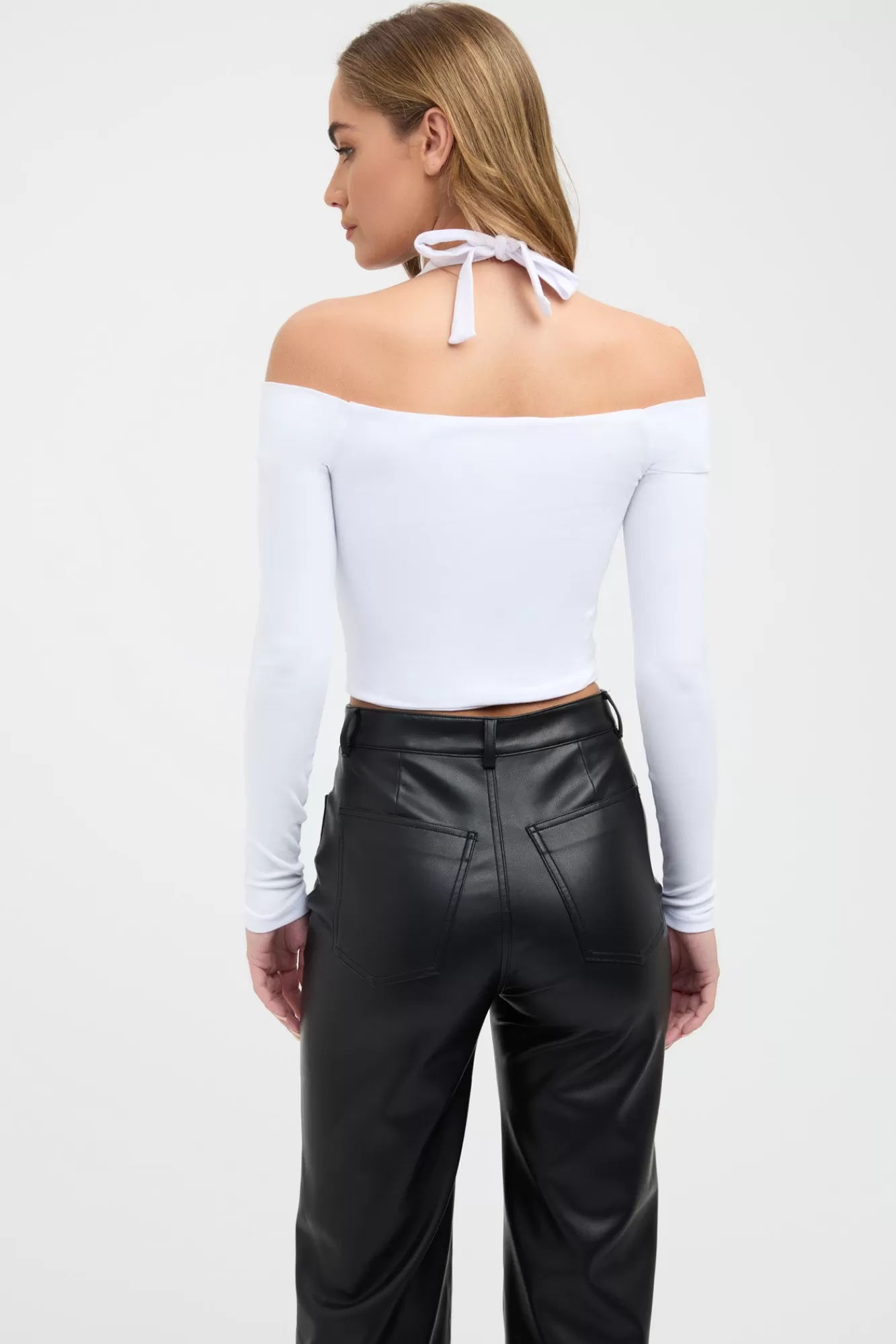 KOOKAÏ Nessa Long Sleeve Top White Store