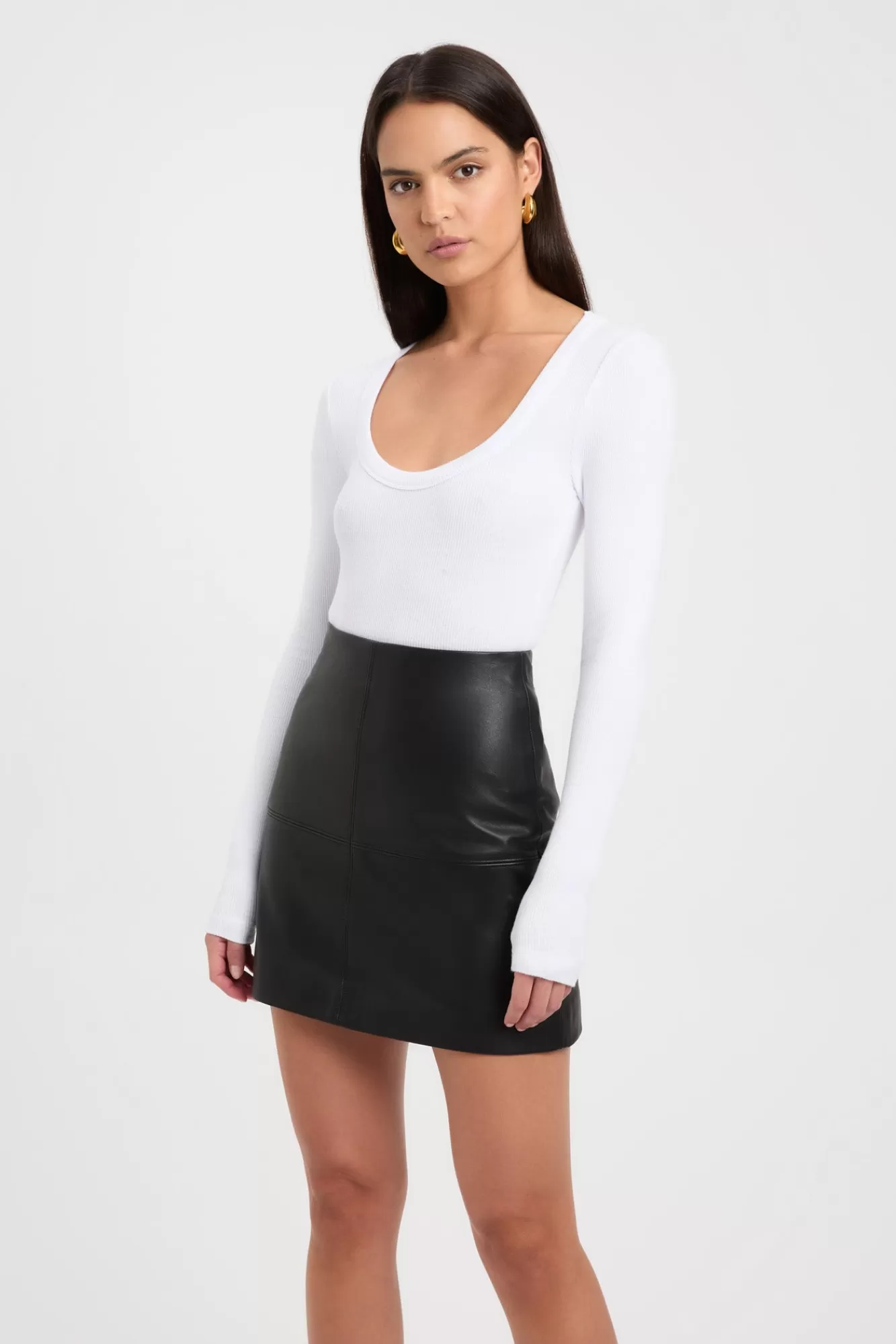 KOOKAÏ Nicole Long Sleeve Top White Cheap