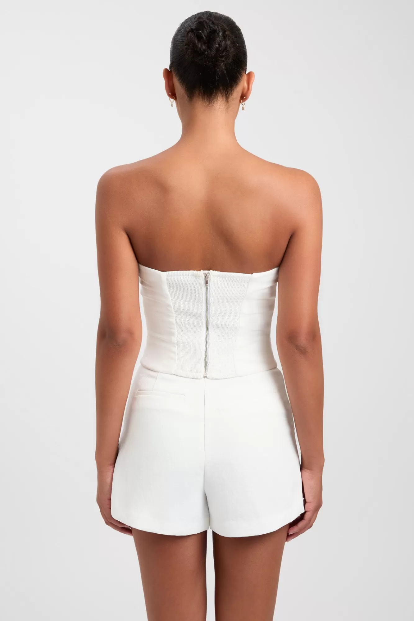 KOOKAÏ Oyster Button Corset Natural White Fashion