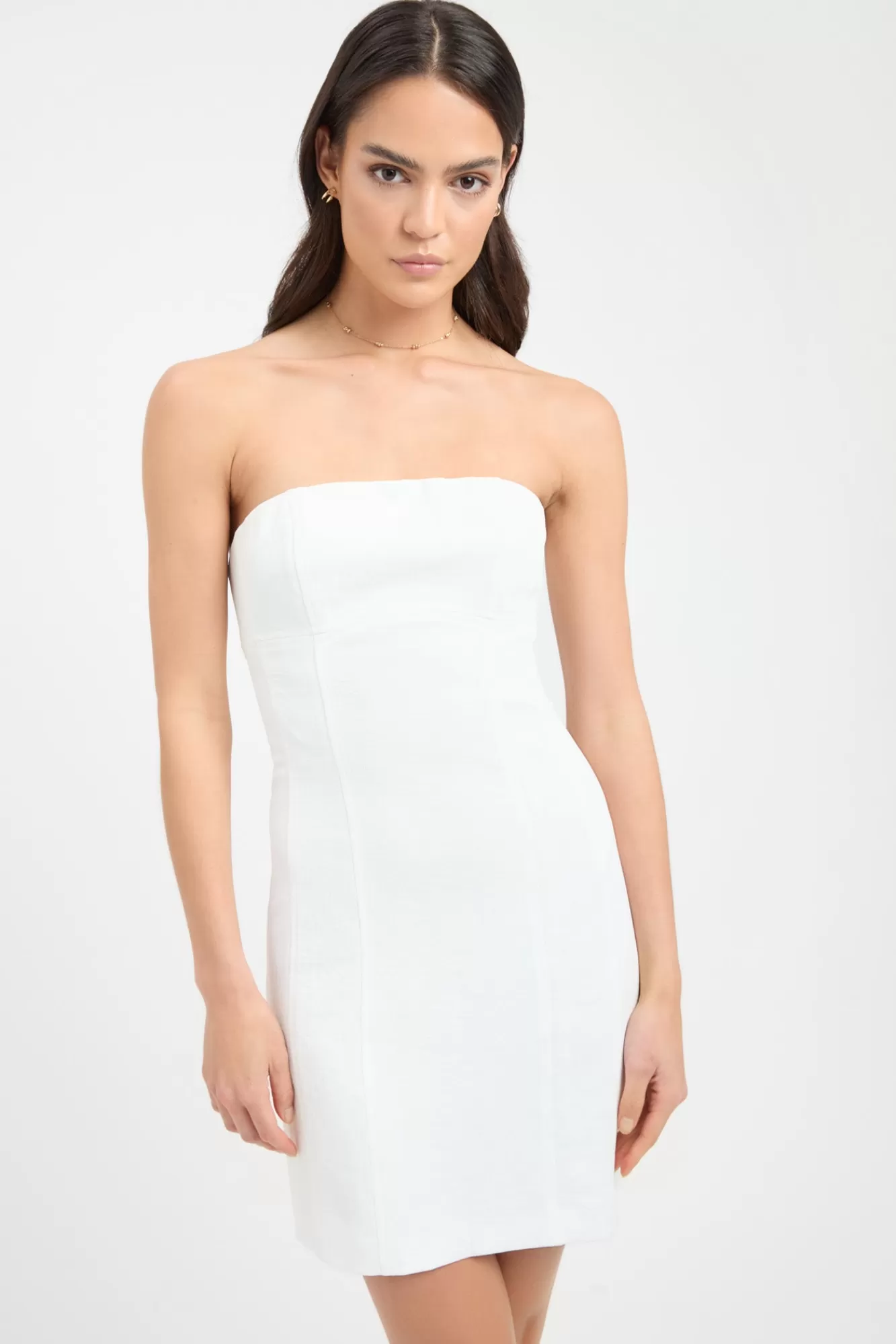 KOOKAÏ Oyster Contour Dress Natural White Cheap