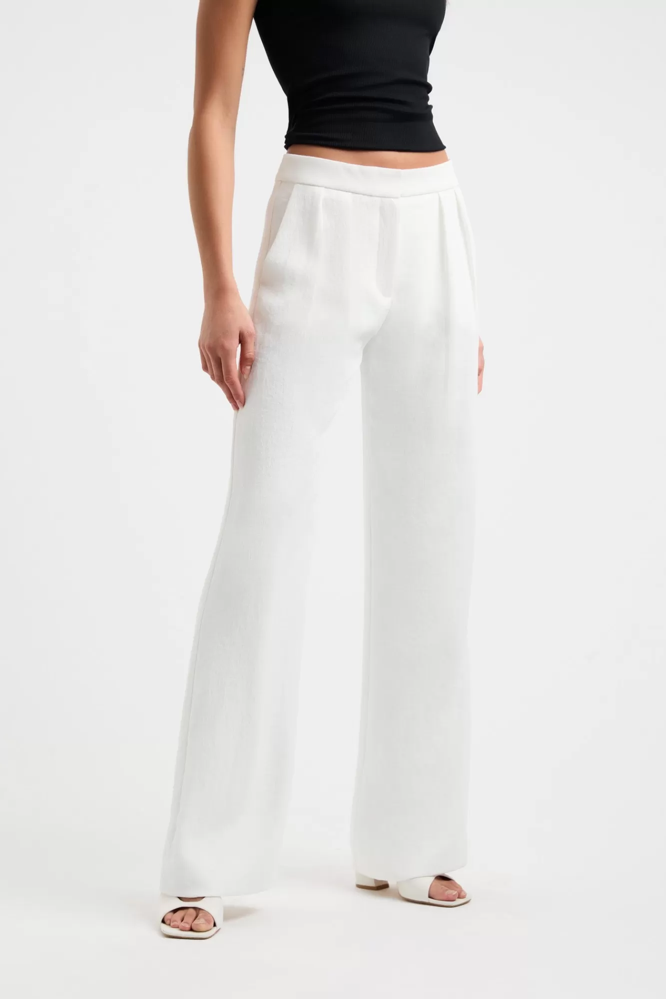 KOOKAÏ Oyster Low Rise Pant Natural White Sale