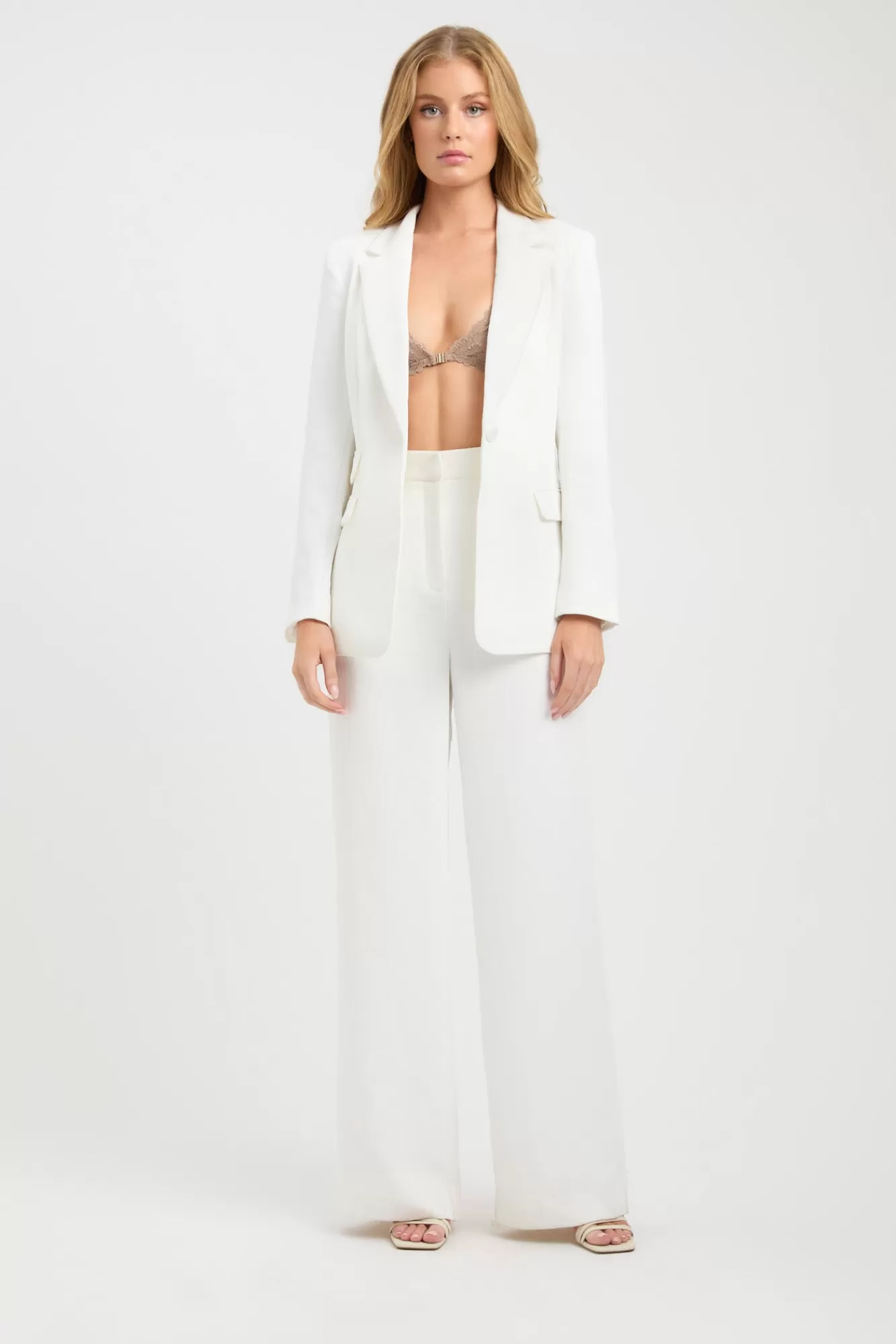 KOOKAÏ Oyster Pocket Blazer Natural White Sale